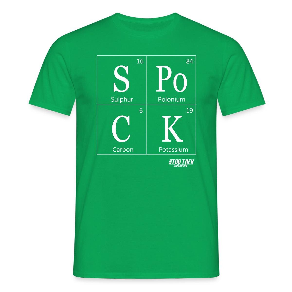T-Shirt Star Trek Discovery Spock Periodic Table Männer T-Shirt