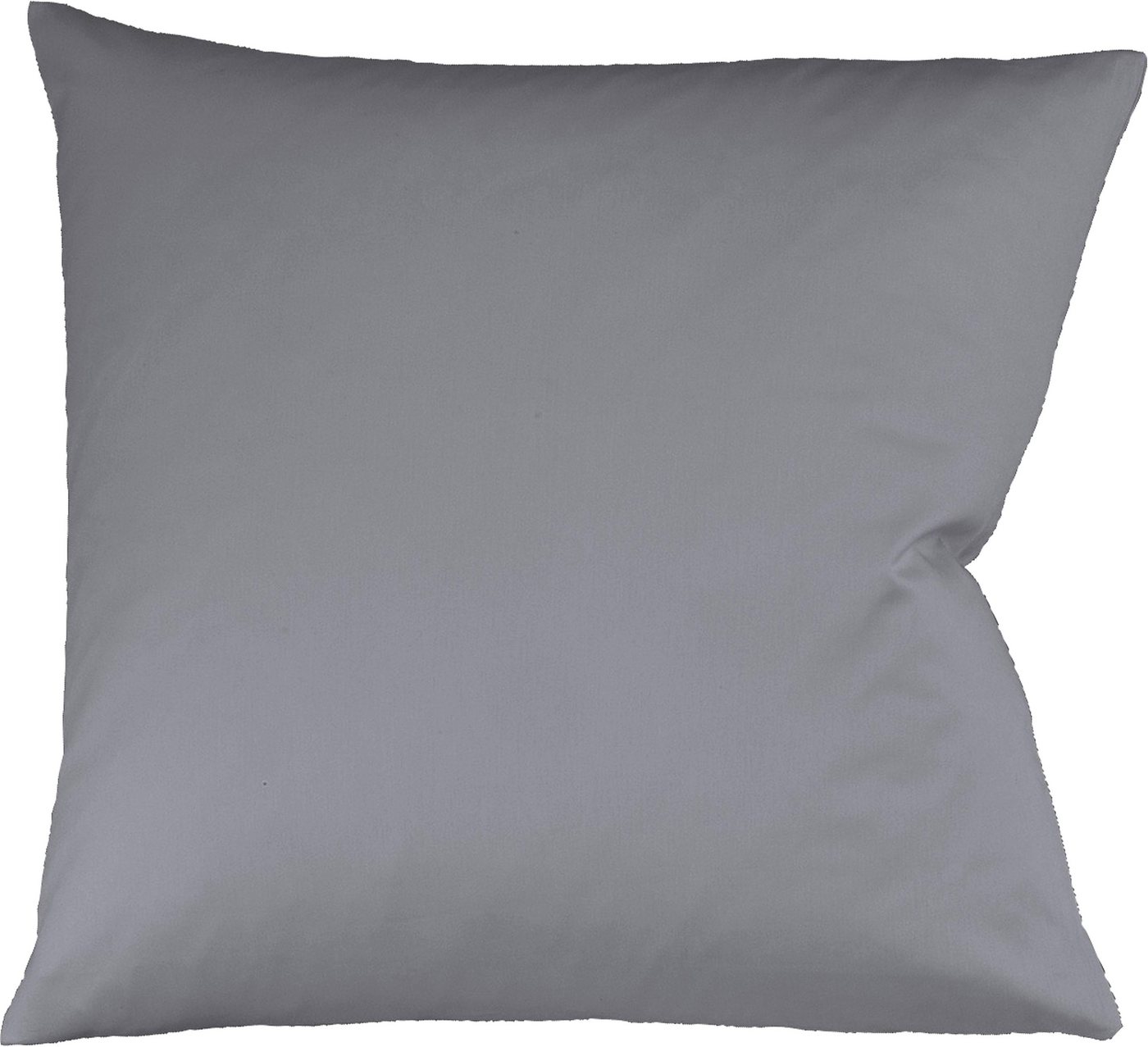 fleuresse Kissenbezug Colours Mako Satin, 100% Baumwolle, mit Reißverschluss, (2 Stück), Mako Satin, glänzend, glatt, Premium Qualität