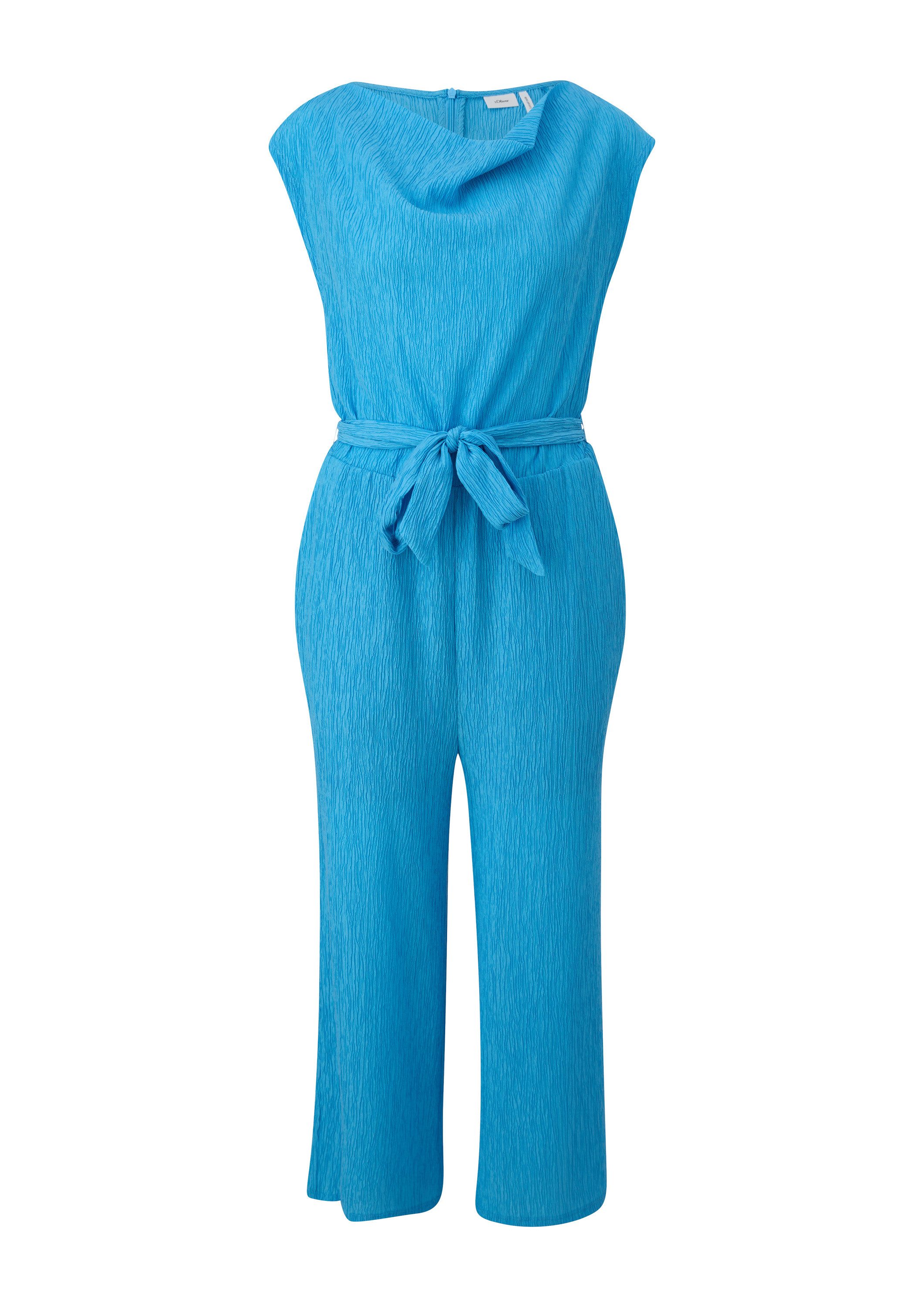 s.Oliver Jumpsuit Overall Jumpsuit mit Wasserfallausschnitt günstig online kaufen