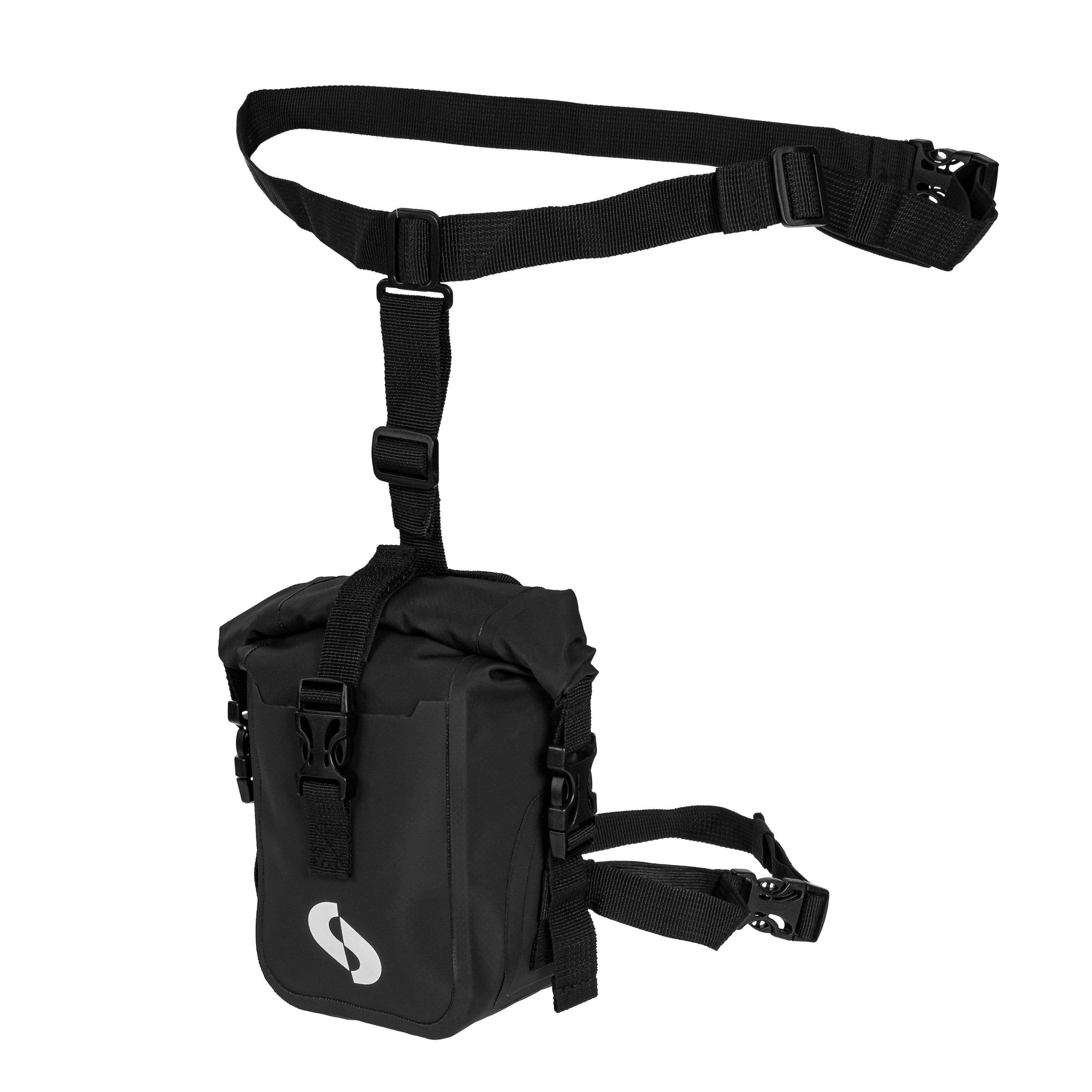 SCHNORR Gepäckträgertasche Motorrad Beintasche 2L wasserdicht aus 500D Vinyl