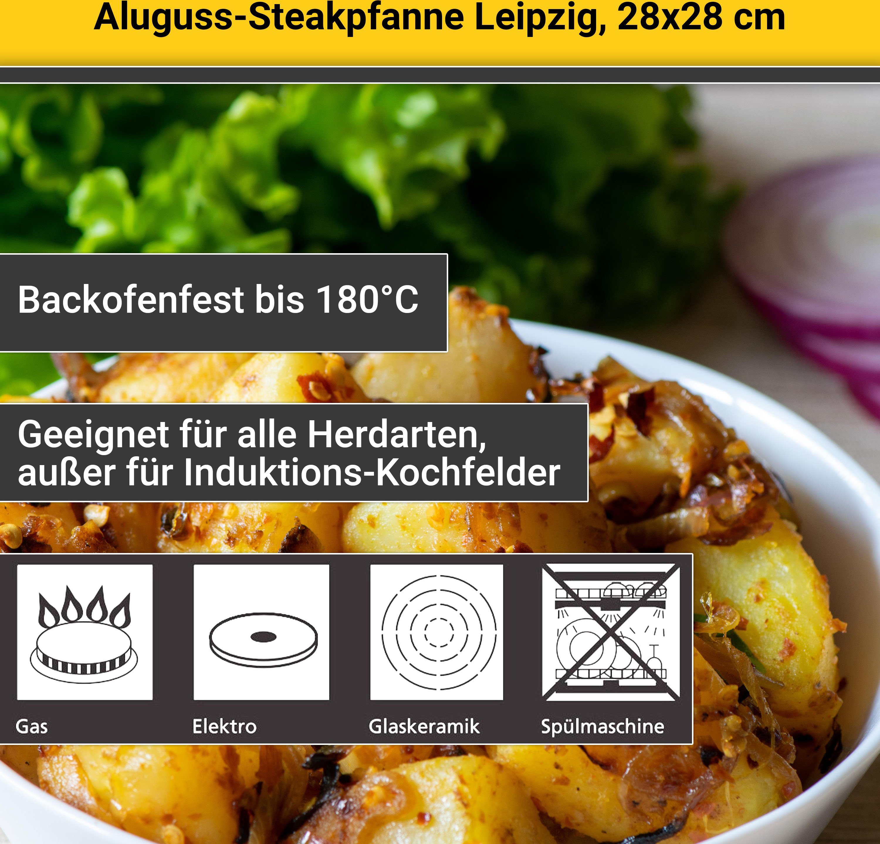 Aluminiumguss Leipzig, Krüger (1-tlg) Steakpfanne