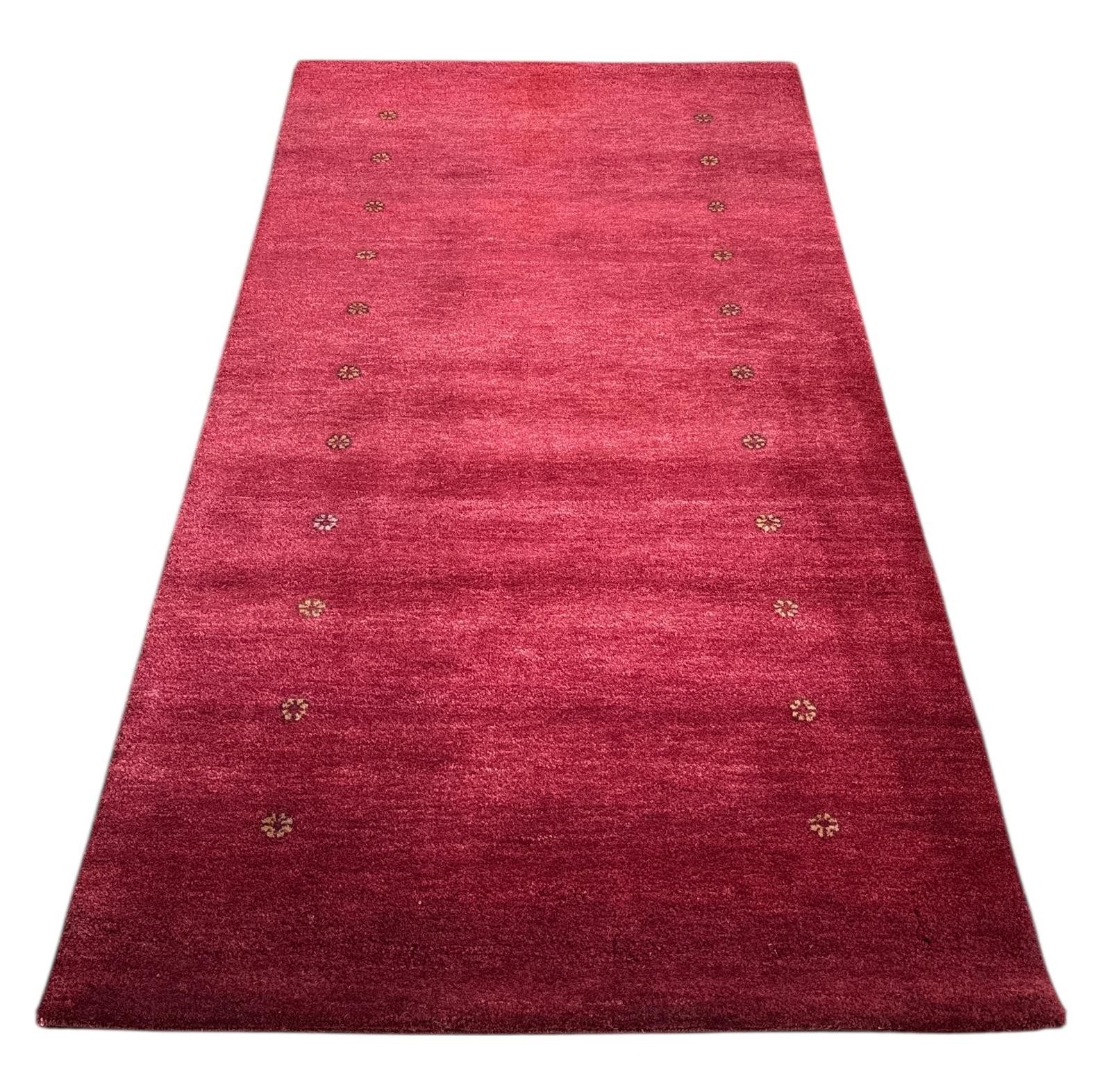 Rug Studios Teppich LORIBAFT NOMAD HANDGEKNÜPFT, Rechteckig, Höhe: 0 mm, Wohnzimmer, 90 x 160 cm, Rot