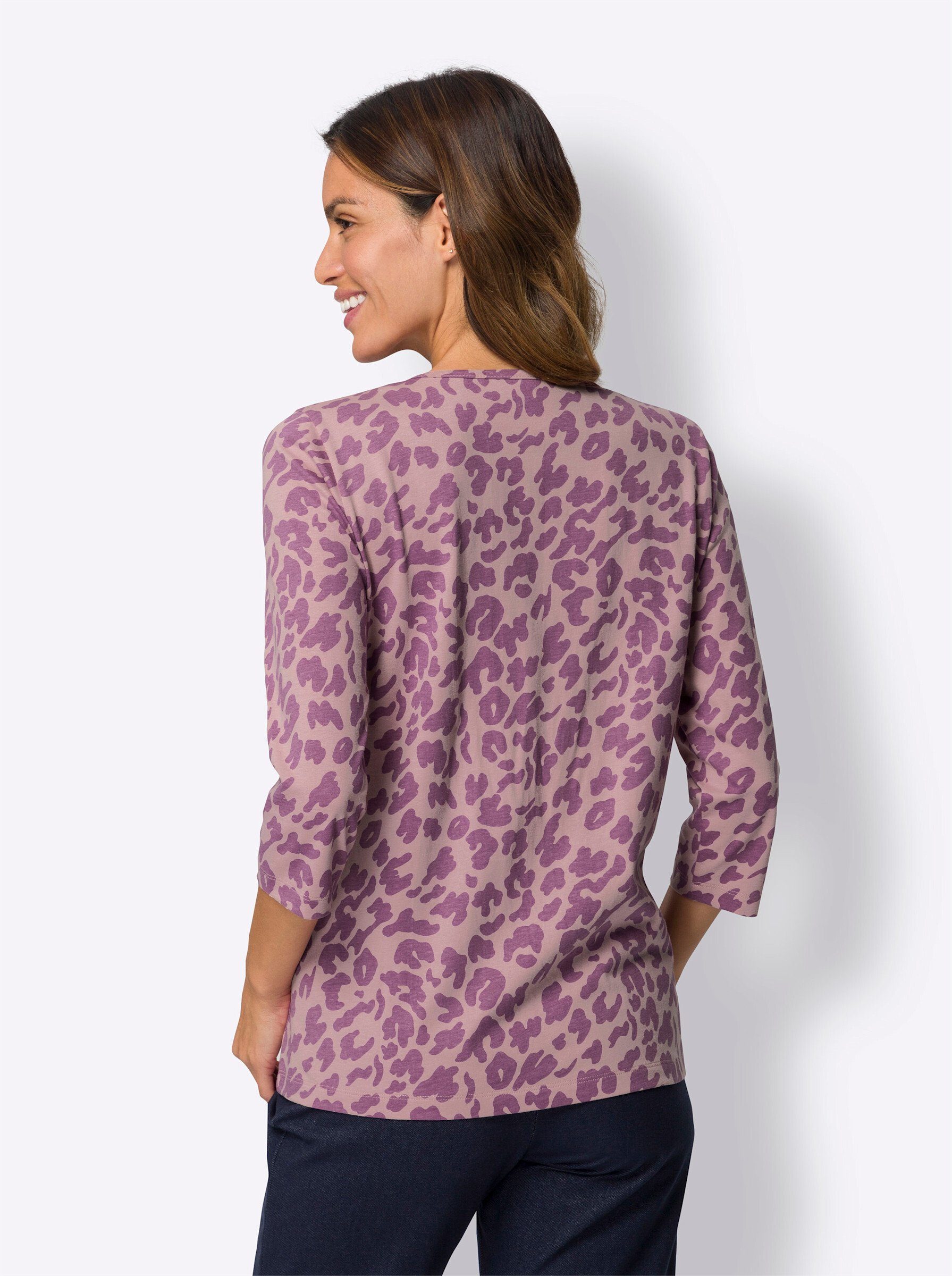 hortensie-violett-bedruckt an! Sieh Trainingsshirt