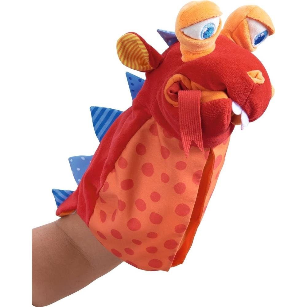 Haba Handpuppe Allesfresser, mit bewegliche Augen, Spielfigur, Rollenspiel, ab 18 Monate