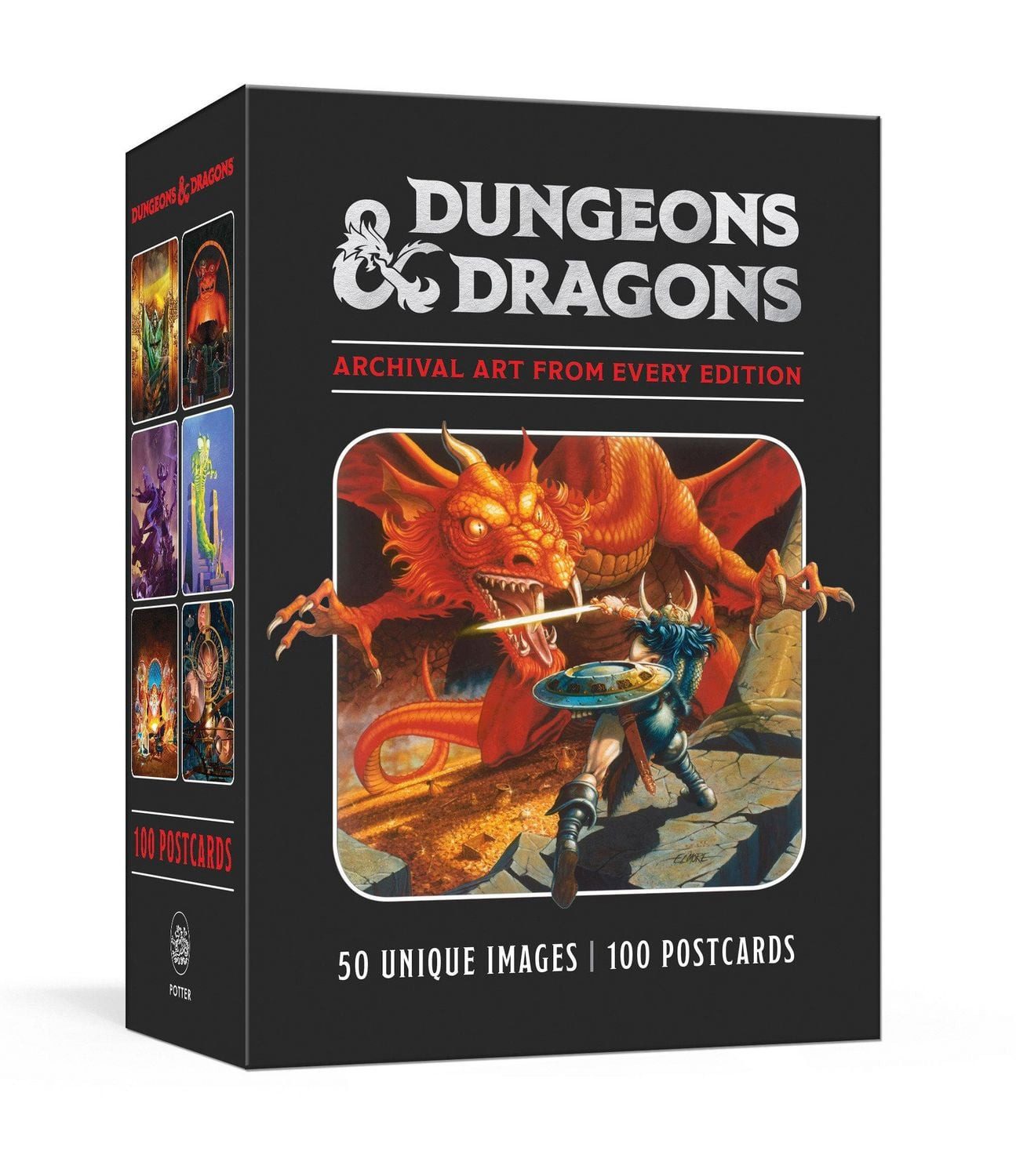 Dungeons & Dragons 100 Postcards: Archival Art from Every Edition / Official Dungeons & Dragons Licensed, 100 Postcards