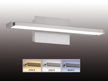 FISCHER & HONSEL LED Wandleuchte, dimmbar, LED fest integriert, Lichtfarbe Warmweiß-Neutralweiß einstellbar, 2er SET 40cm lang mit Schalter & schwenkbar Updown Wand-Montage Innen