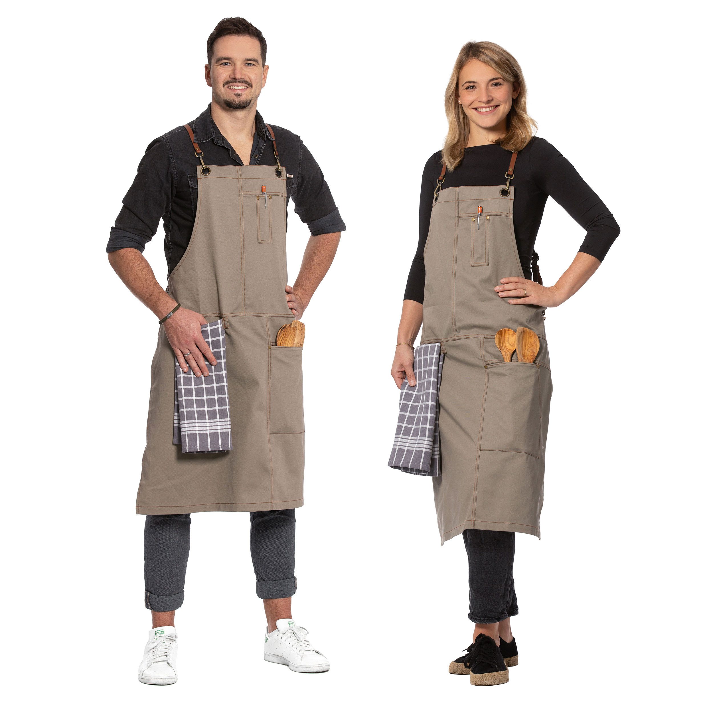 ZOLLNER Kochschürze, 70 x 95 cm, 100% Baumwolle, vom Hotelwäschespezialiste günstig online kaufen