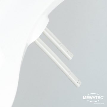 MEWATEC Dusch-WC-Sitz Nevada, - stromloses Dusch-WC inklusive Anschluss-Set