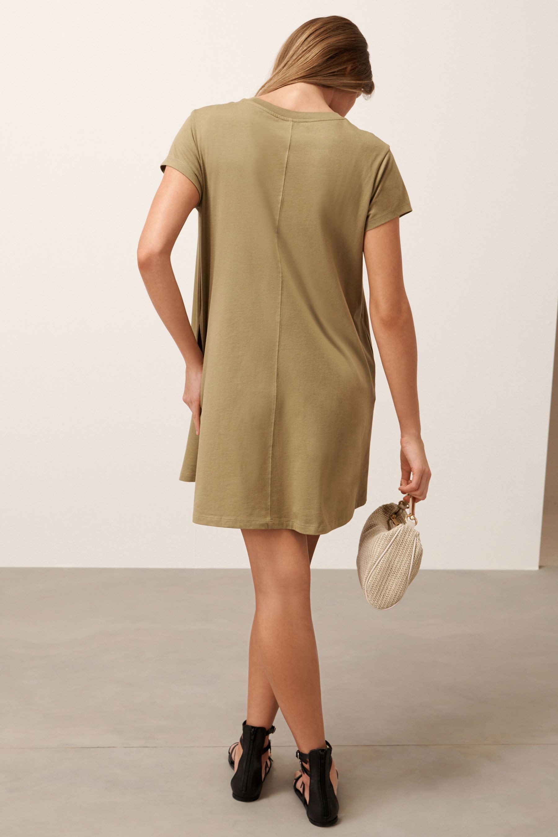 Next Minikleid Besticktes Minikleid aus Jersey, günstig online kaufen