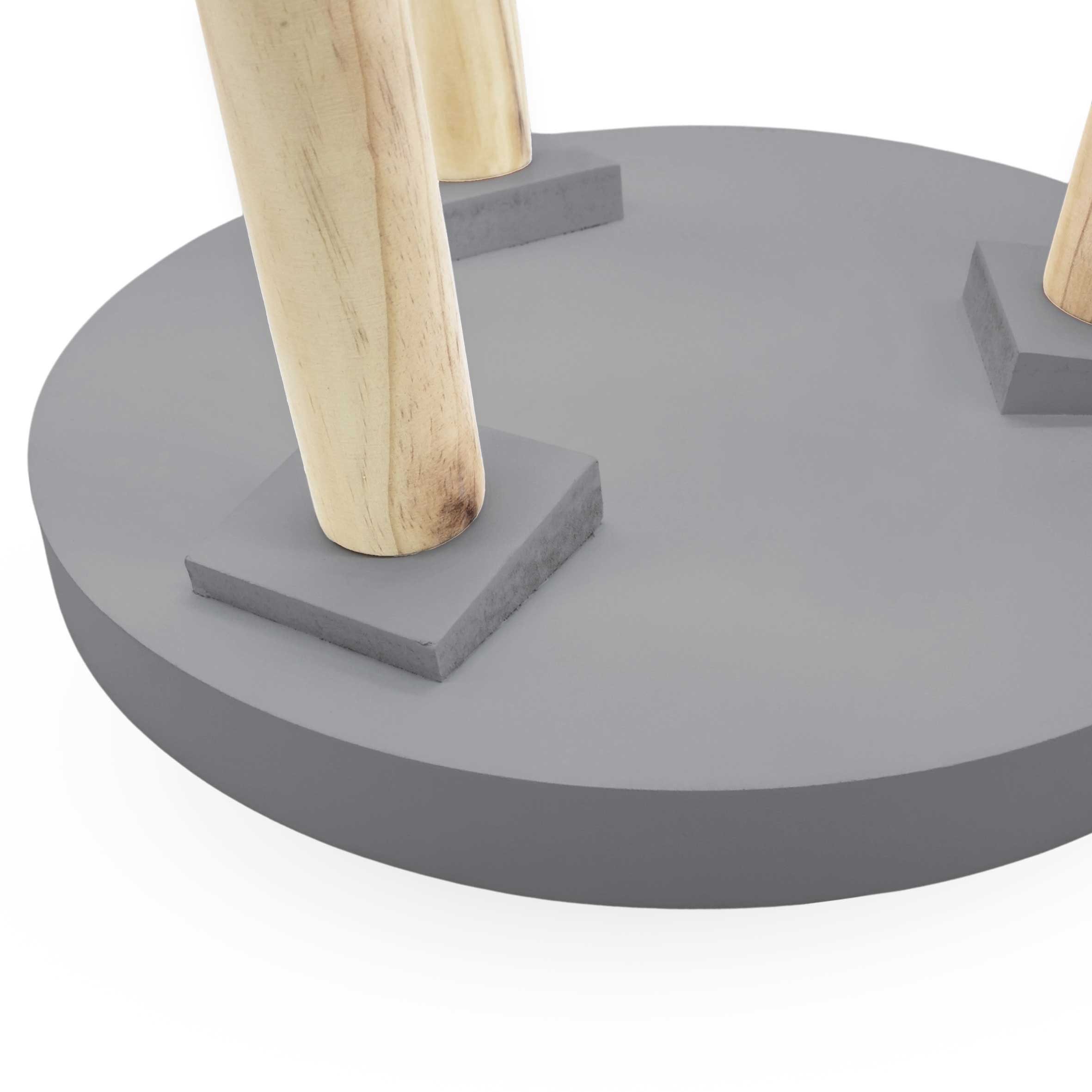 Spetebo Beistelltisch Beistelltisch 30 x 36 cm - grau (Stück, 1-St., Beistelltisch), kleiner Tisch zum Zustellen oder Dekorieren – Bild 3 von 5