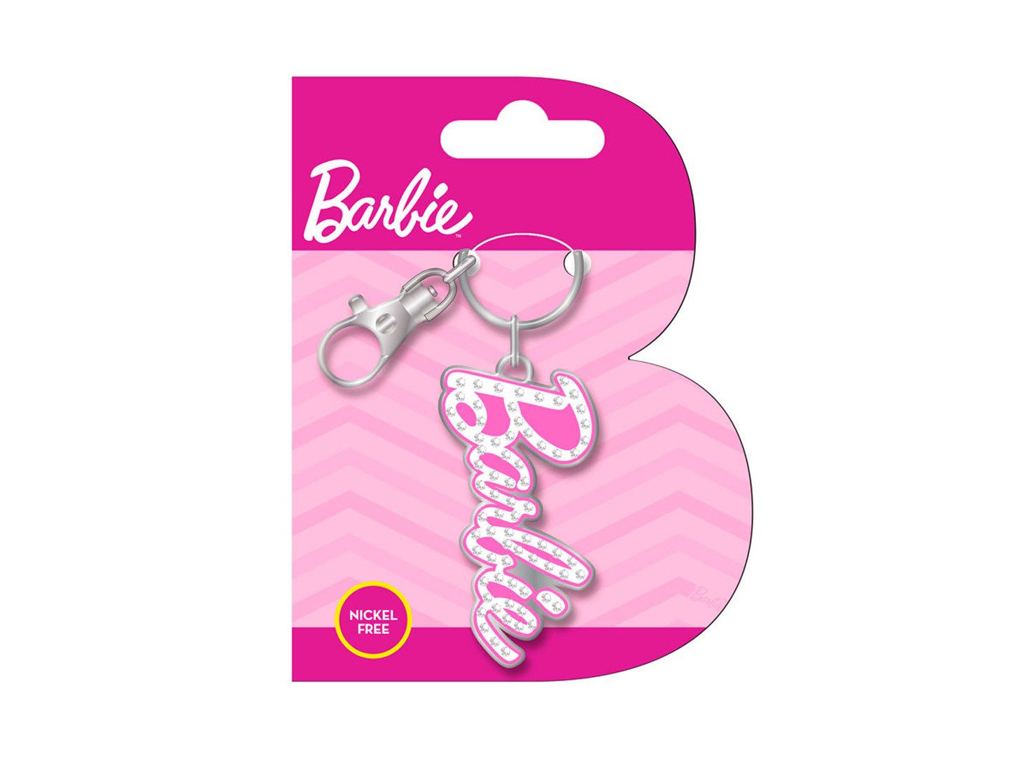 Schlüsselanhänger Barbie - Symbol - Metall Keyring