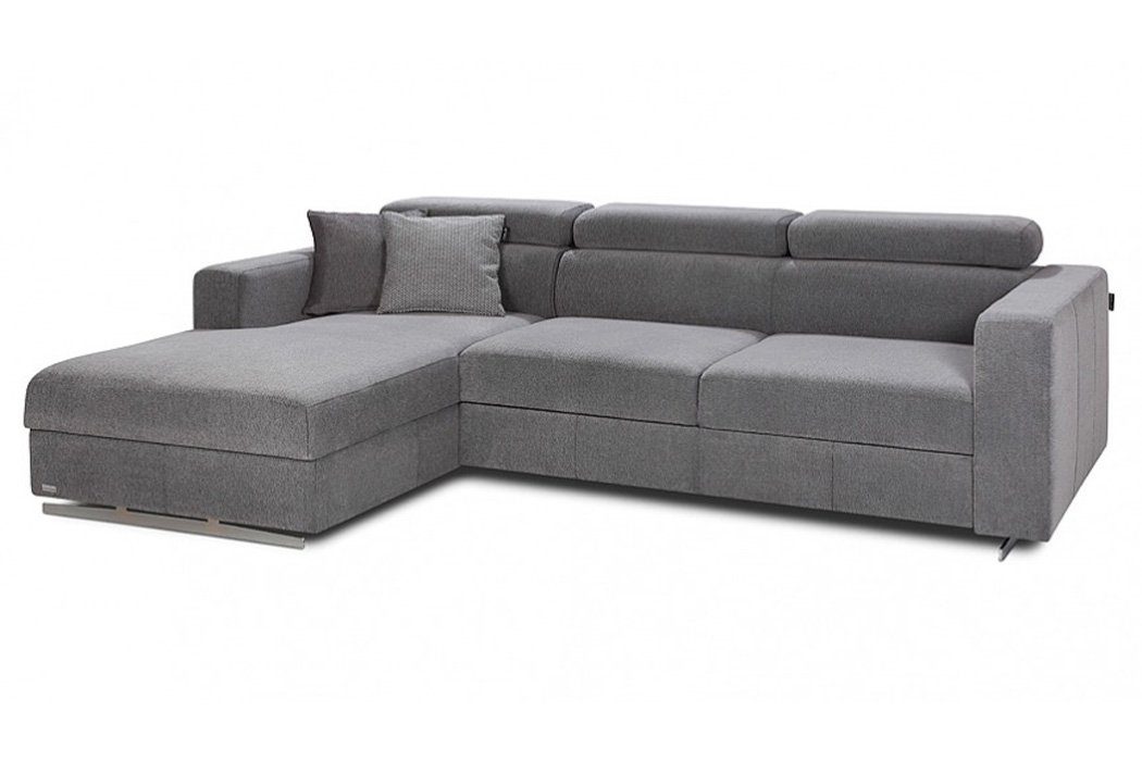 Europe in JVmoebel Textil Polster Modern Ecksofa Couch Ecksofa Bettfunktion, Made L-Form Design