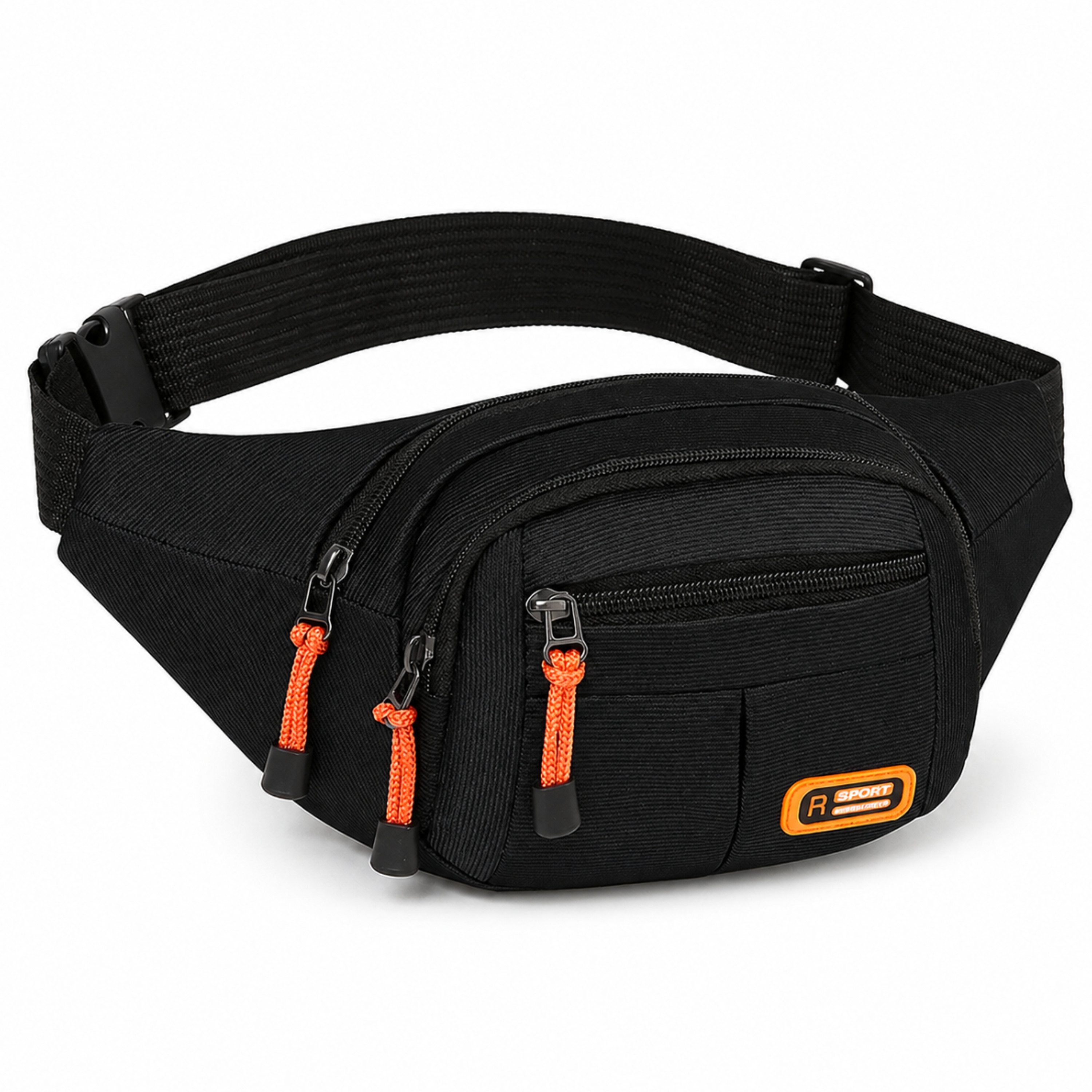 StellarLuma Umhängetasche Umhängetasche Bauchtasche 2er Set Crossbody Sling Bag Outdoor Schwarz (Spar-Set, 2er Set)