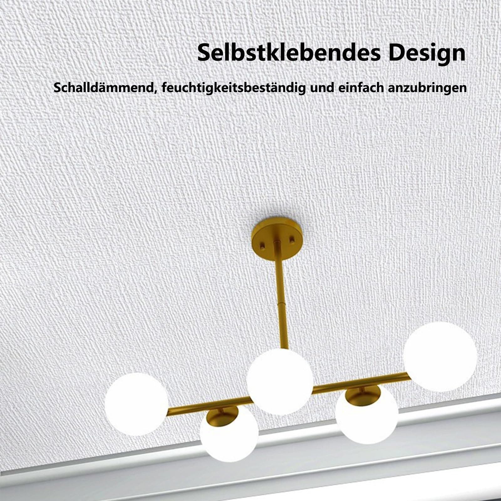 Diwzbyn Fliesenaufkleber Deckenplatten Selbstklebend,Deckenverkleidung Selbstklebend, Abziehbares Design, FüR Wohnzimmer,Schlafzimmer,Badezimmer