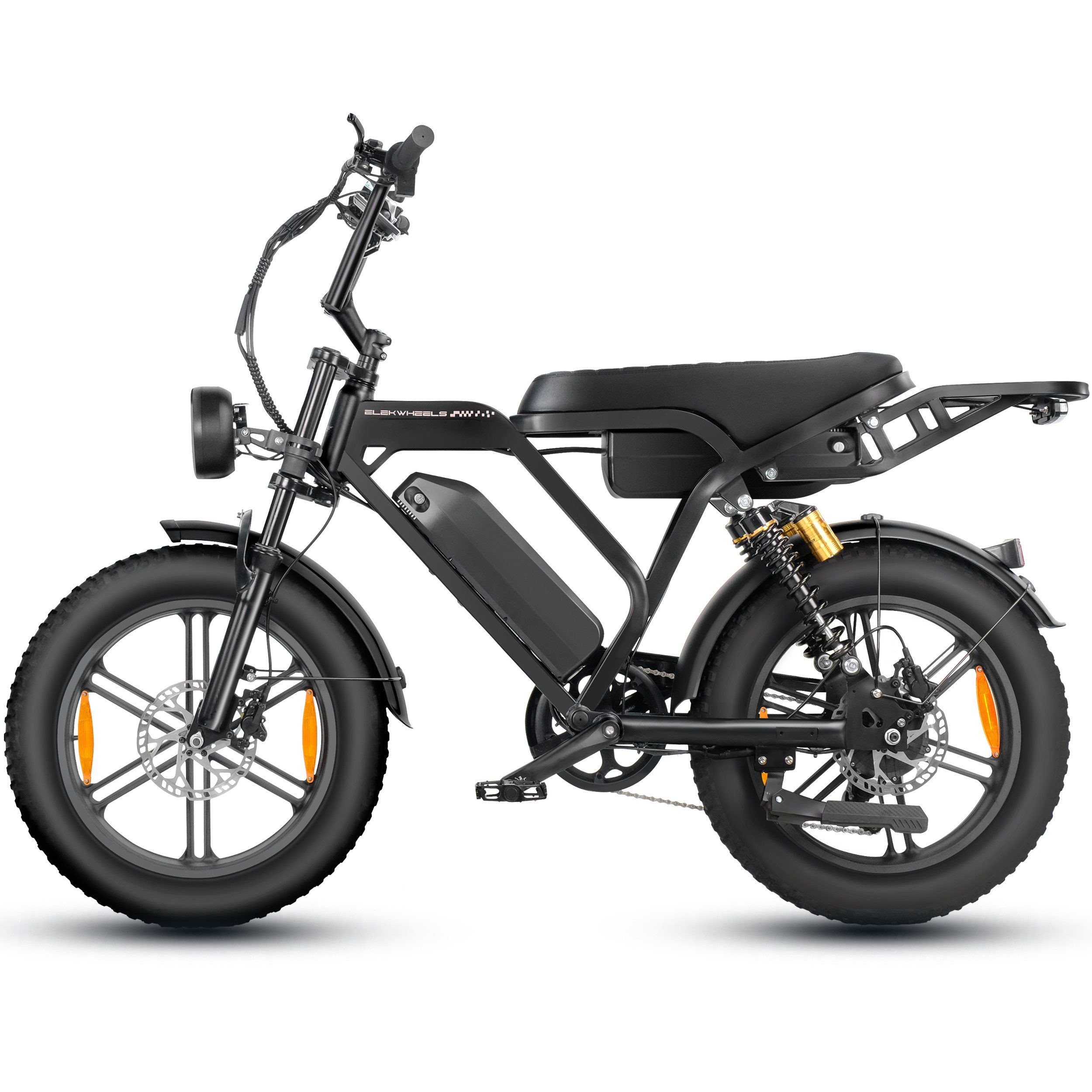 E-Bike Mountainbike Cityrad E-Fahrrad 20” x 4.0” Damen u. Herren Pedelec 1440Wh Max.216KM