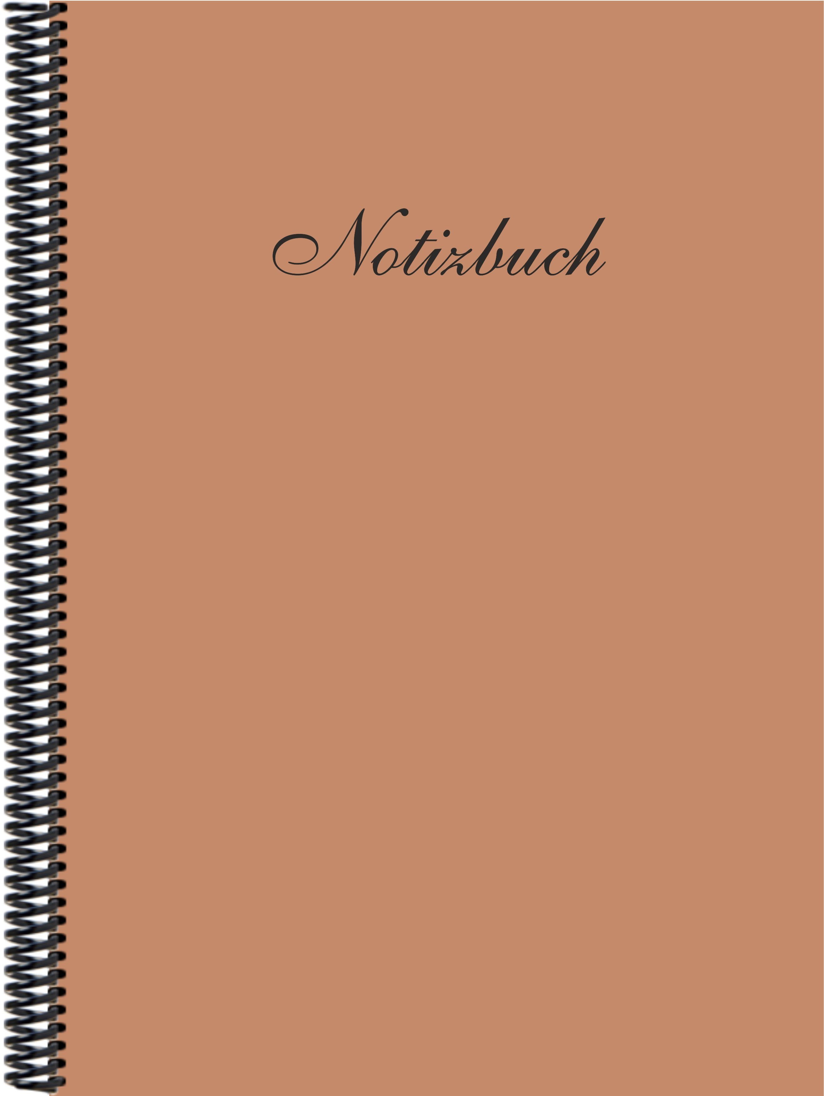 Notizbuch Notizbuch DINA4 der Gmbh in Trendfarbe kariert, E&Z hellbraun Verlag