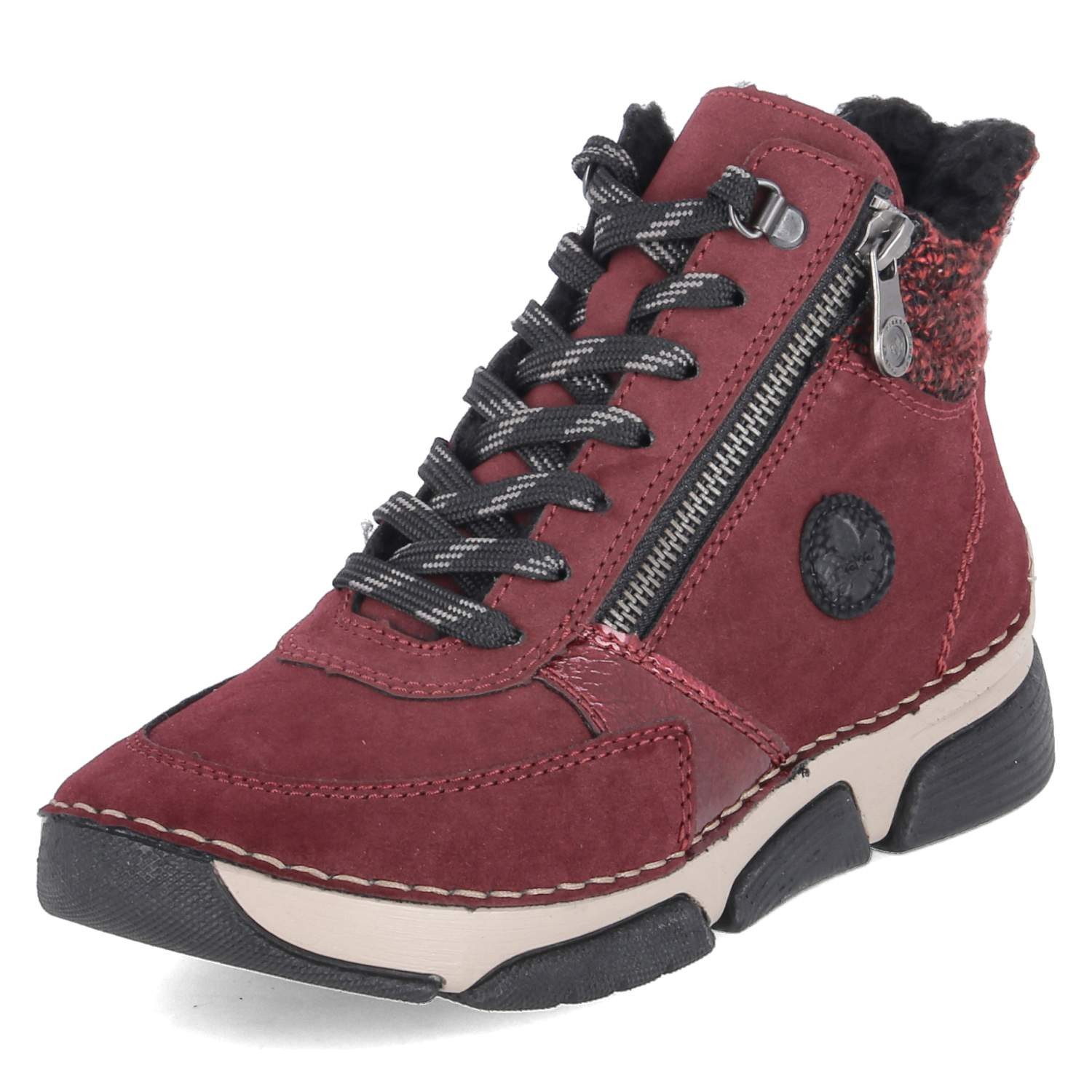 Rieker Rieker 45960-35 Damen Kunstleder rot Winterstiefel günstig online kaufen