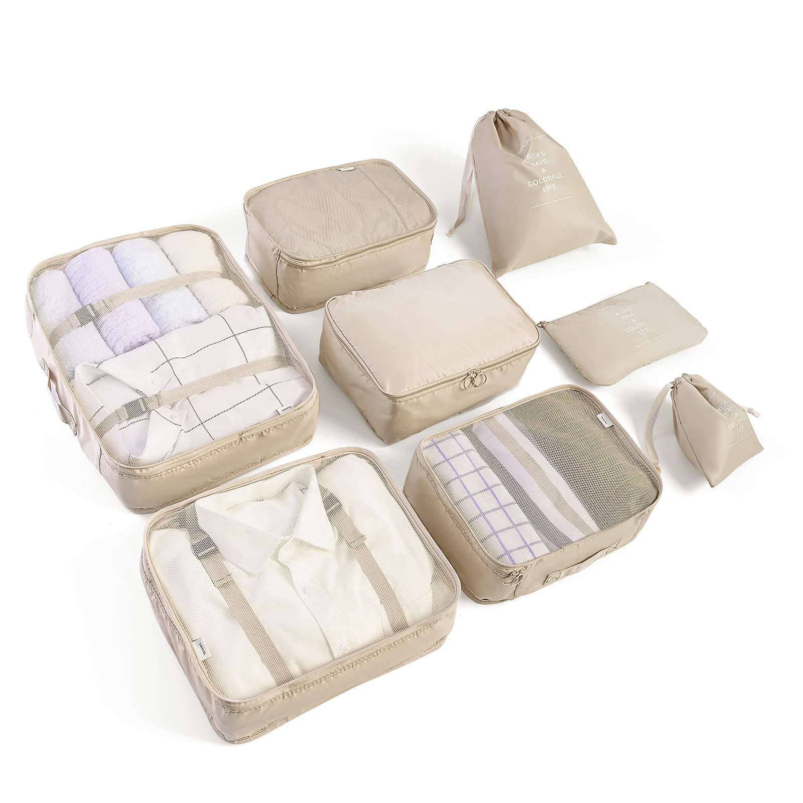STILVORA Kofferorganizer Koffer Organizer Set 8-teilig Reisebeutel Set mit günstig online kaufen