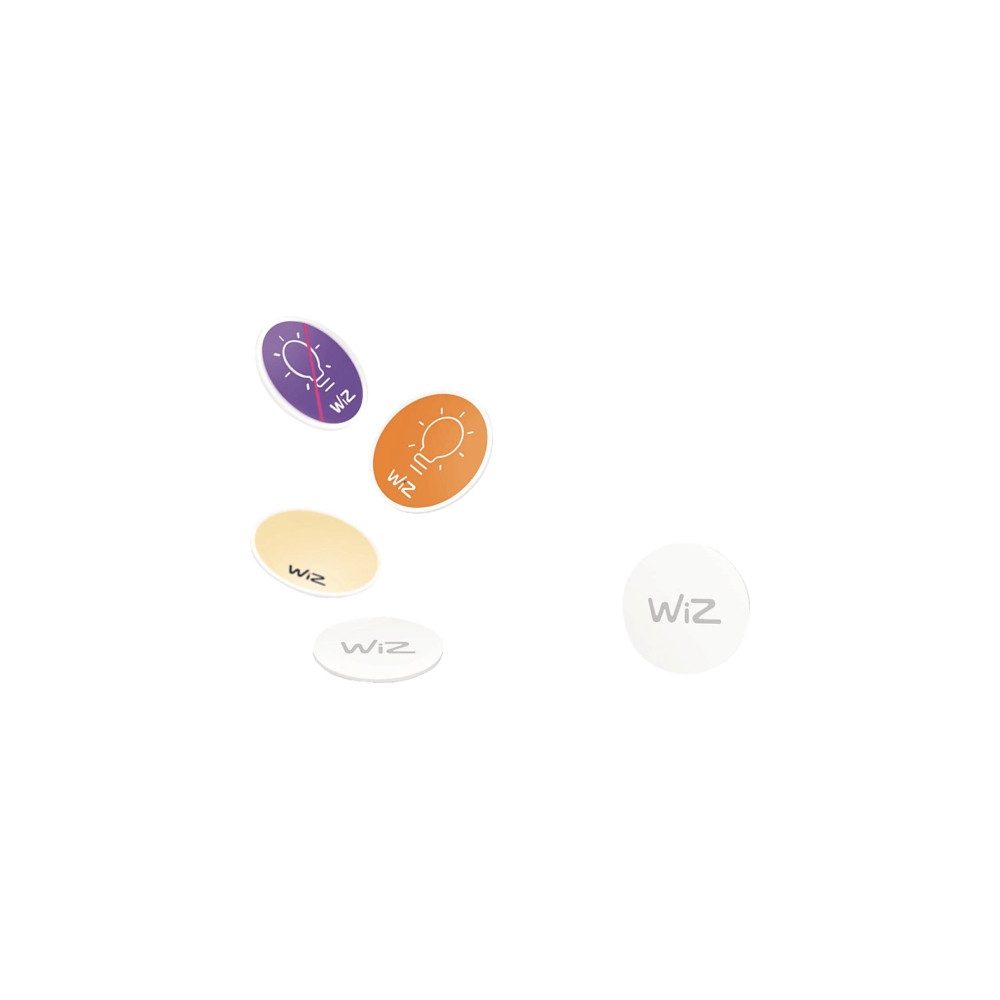 WiZ WiZ NFC Tag (4Stk) Smarte Lampe, Smartes Steuerungssystem mit NFC Tags