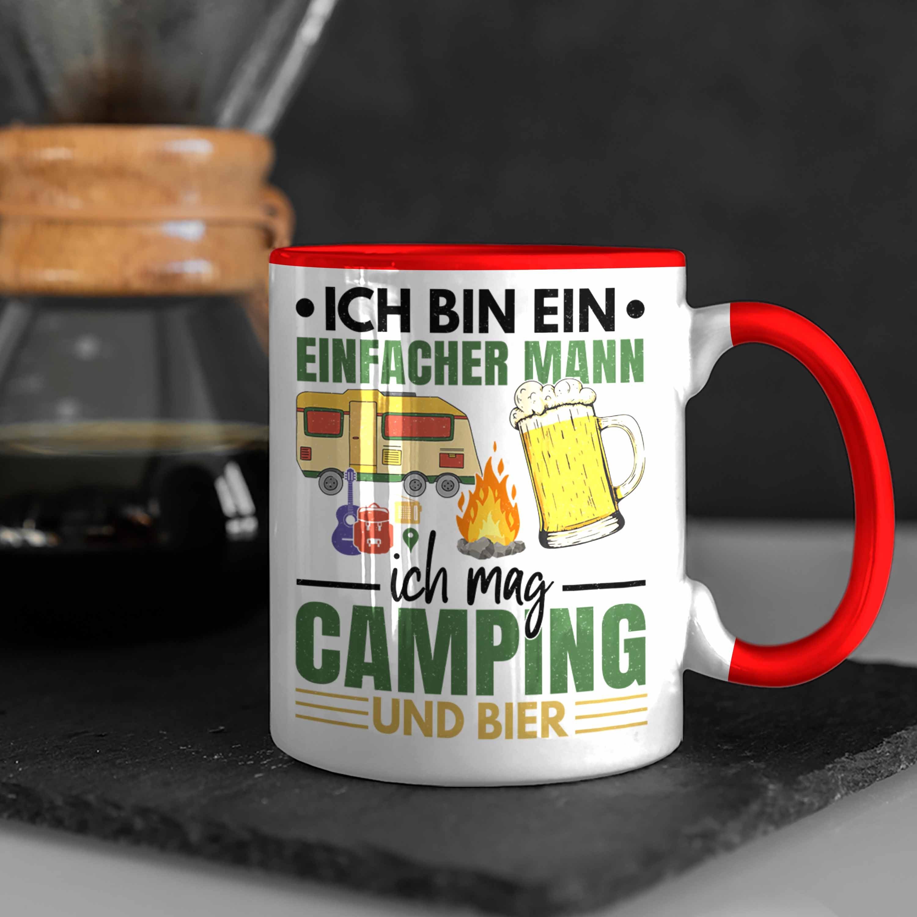 Geschenk Ich Wohnmobil Trendation Mann Camper Wohnmobilfahrer Bin Trendation Geschenkidee - Rot Ein Einfacher Tasse Tasse Lustig