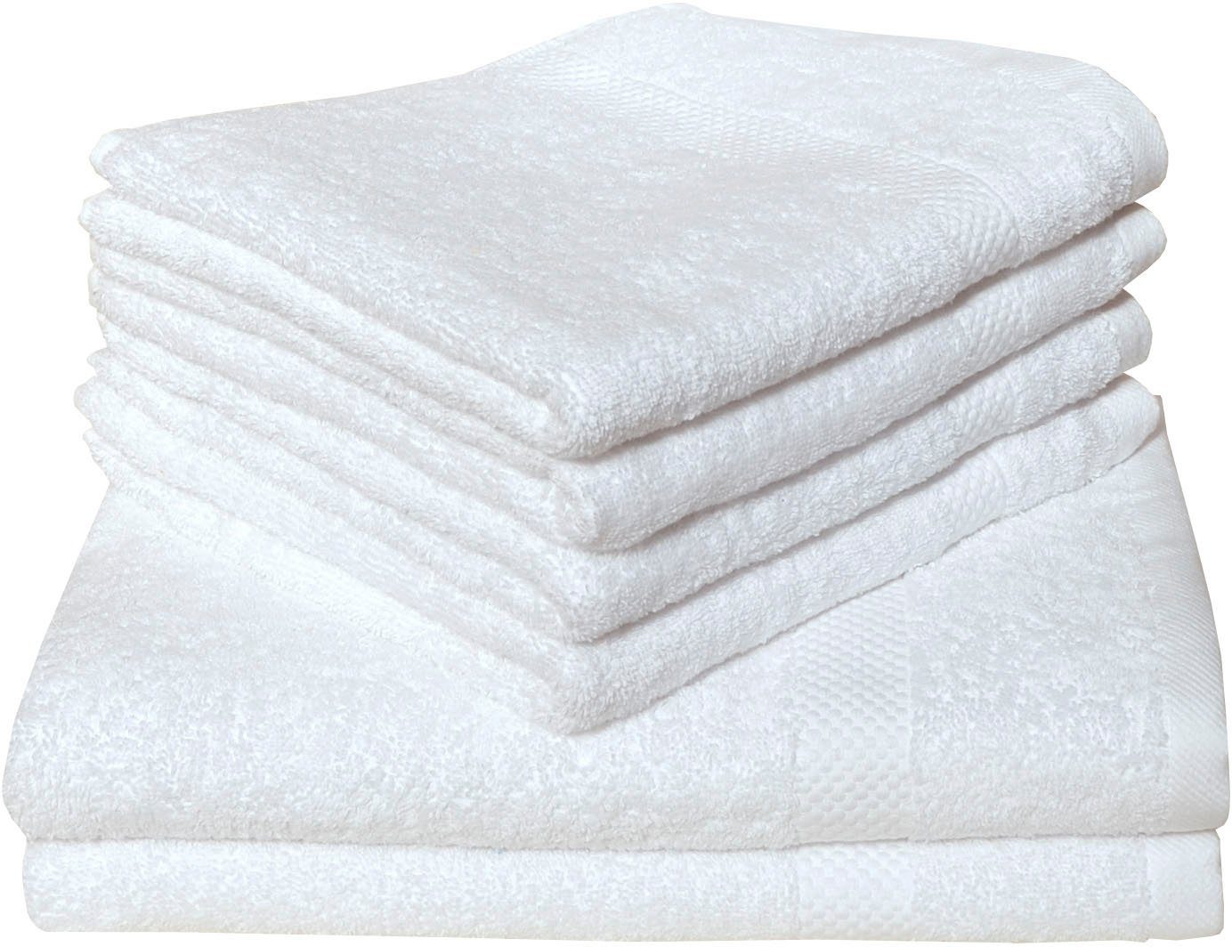 Dyckhoff Handtuch Set "Planet" Set 6 Stk. Frottier 4 Handtücher (50x100cm), günstig online kaufen