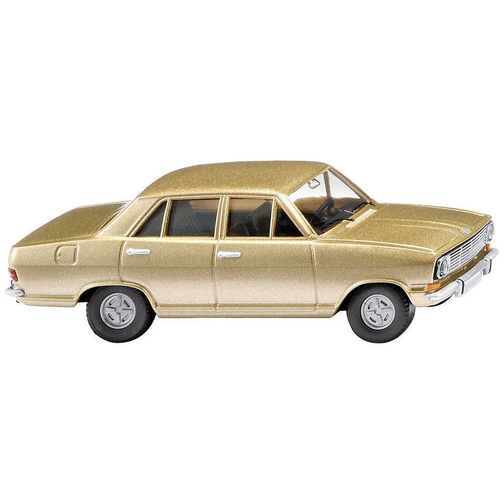 Modelleisenbahn-Straße Wiking 0790 05 H0 PKW Modell Opel Kadett B gold-metallic