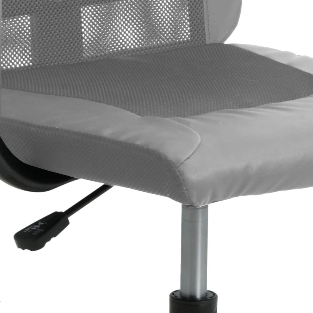 Netzstoff und furnicato Grau Höhenverstellbar Kunstleder Bürostuhl