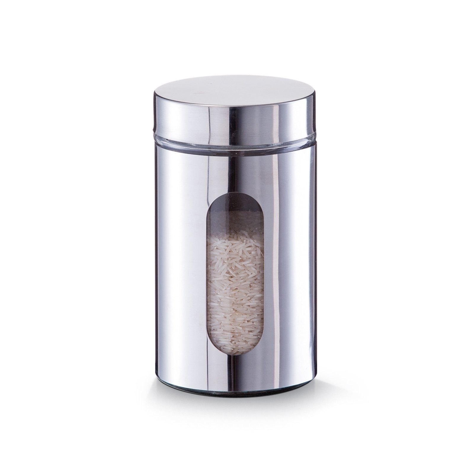 Neuetischkultur Vorratsglas Vorratsglas 900 ml, Vorratsbox Frischhaltedose Silber