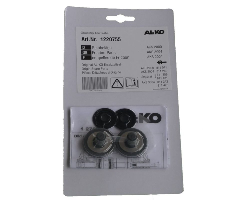 AL-KO Anhänger Reibbeläge Set - gesteckt - Hersteller ALKO - Teile Nr. 1220755