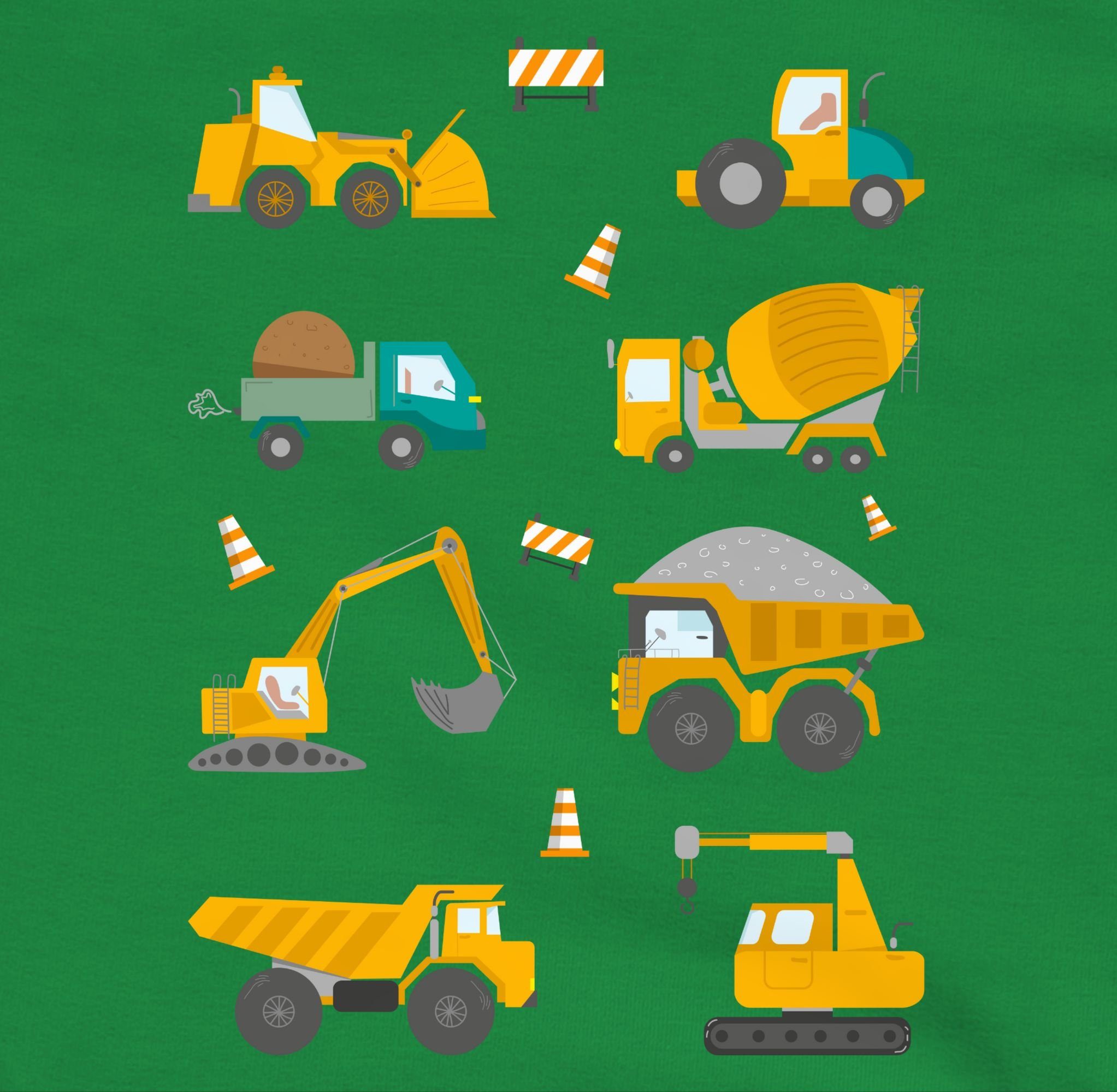 Shirtracer Sweatshirt Baustellen Fahrzeuge Kinder Fahrzeuge