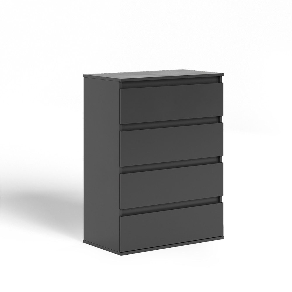 Vicco Kommode Claus, Anthrazit, 74 x 99.6 cm mit 4 Schubladen (1 St)