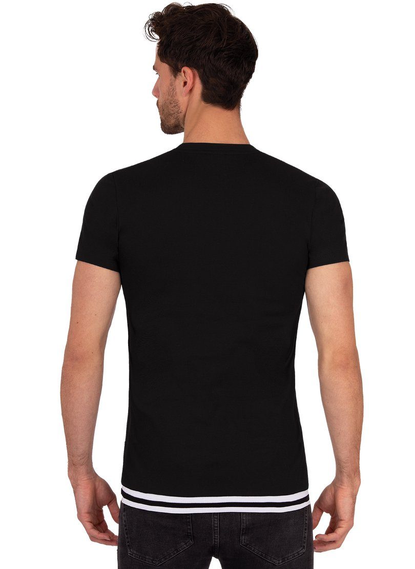 TRIGEMA aus T-Shirt Baumwolle schwarz T-Shirt Trigema 100%