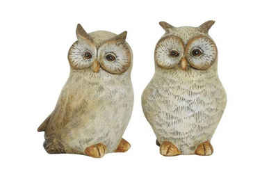 Posiwio Dekofigur Wunderschönes Eulenset Owl Eule Set H8 cm Dekofigur (2 St)