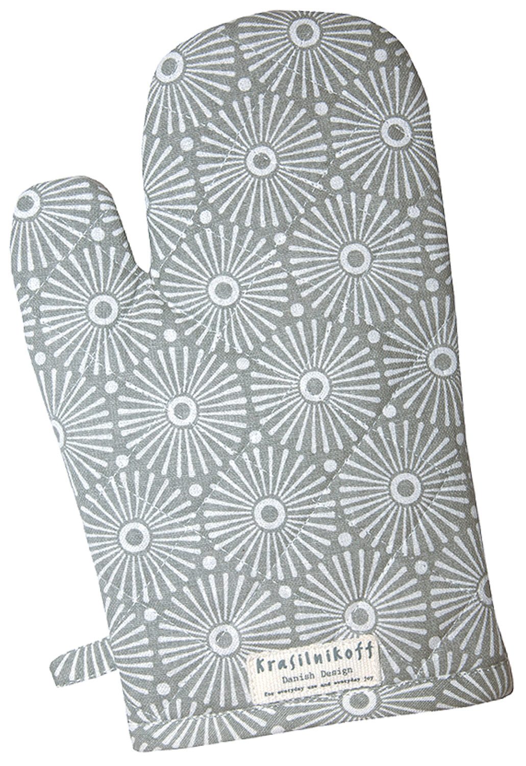 Krasilnikoff Topfhandschuhe Sunflowers, (1-tlg., 1-teilig), Ofenhandschuh wattiert Größe: ca.18x30cm