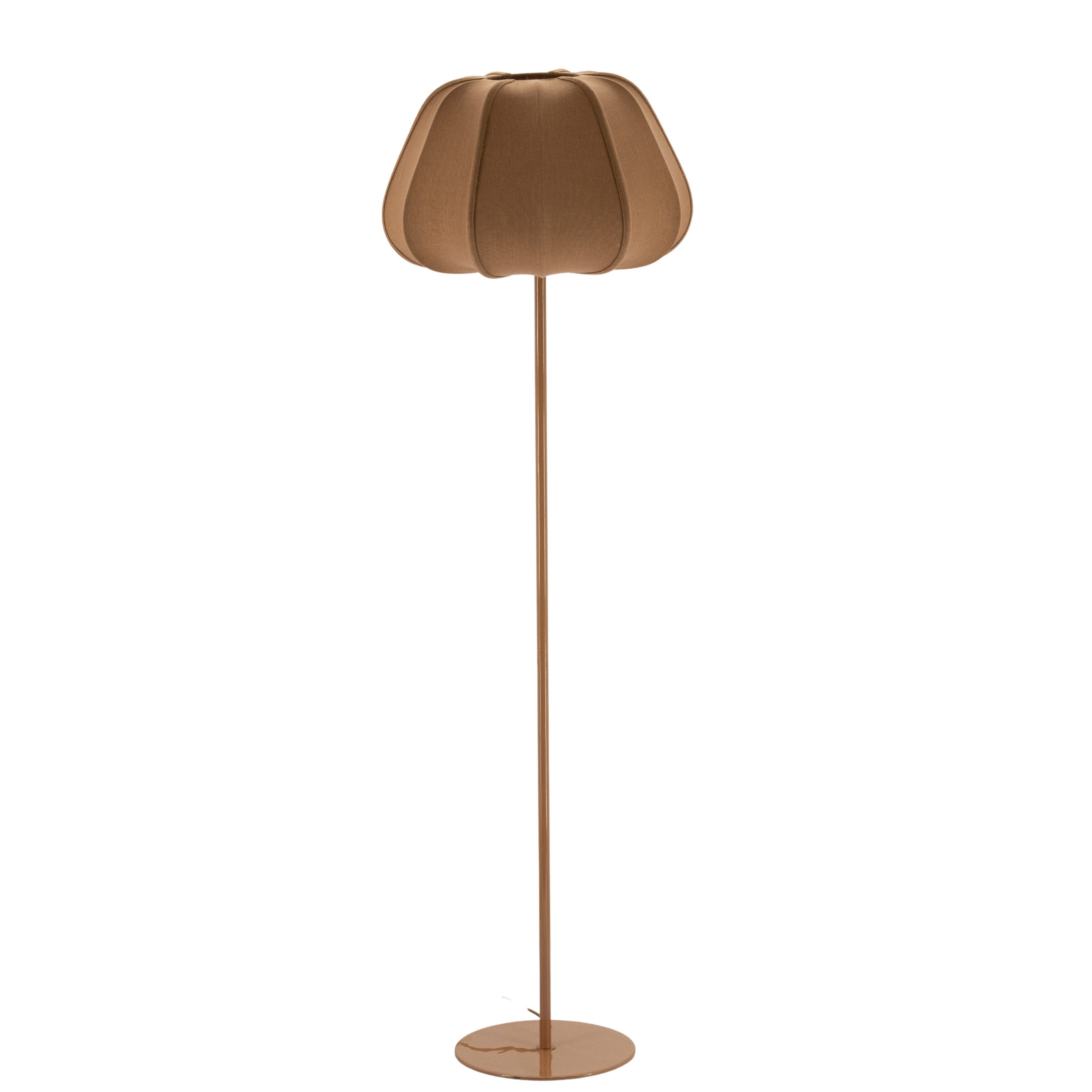 leven! Annekathrin Storkebaum Stehlampe moderne Stehleuchte „Luma“ Stofflampe in Braun Beige & Grün, E27 - 3 stilvolle Farben: Braun, Beige und Grün