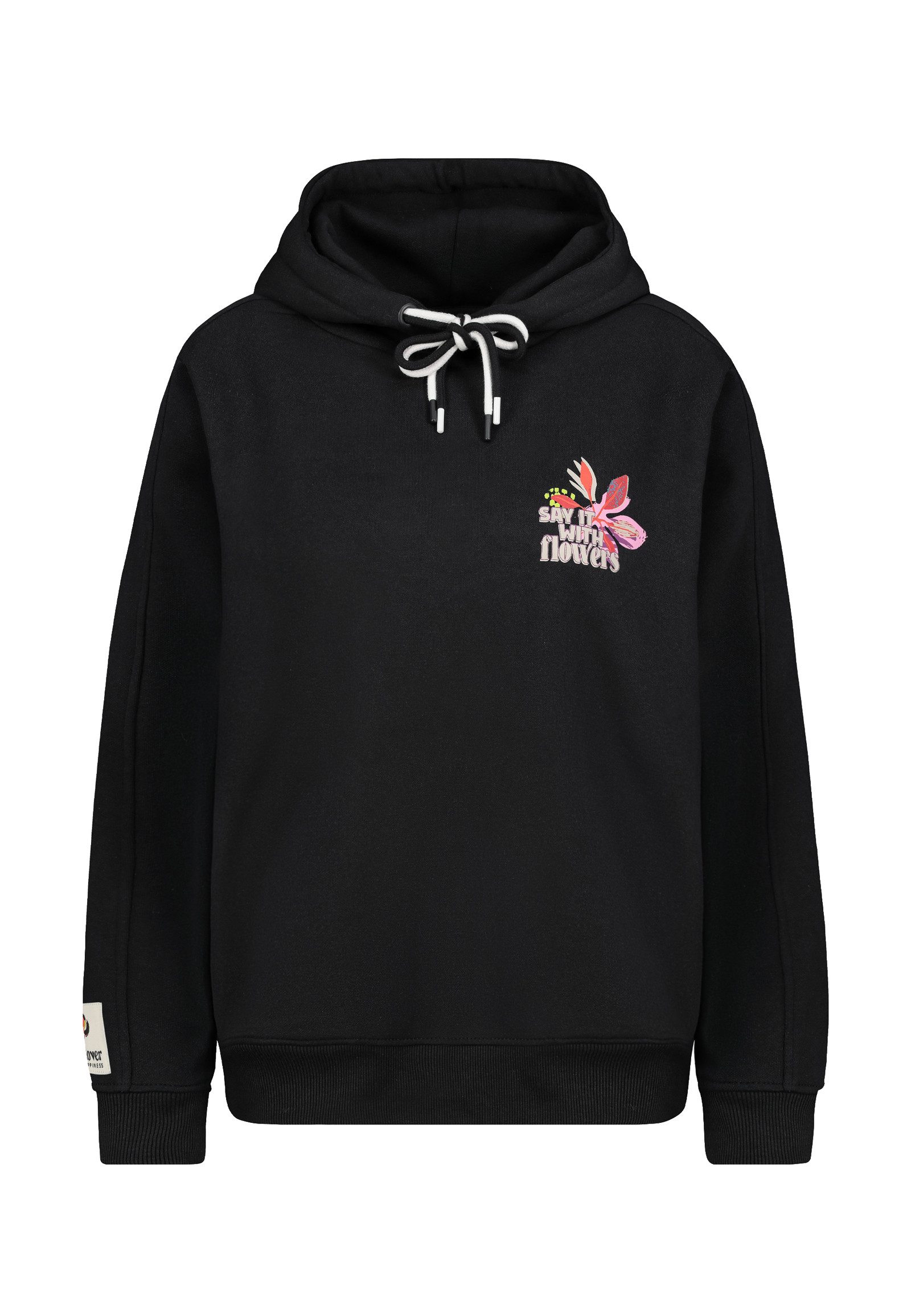 SUBLEVEL Kapuzenpullover Damen Hoodie mit Flowerprints günstig online kaufen
