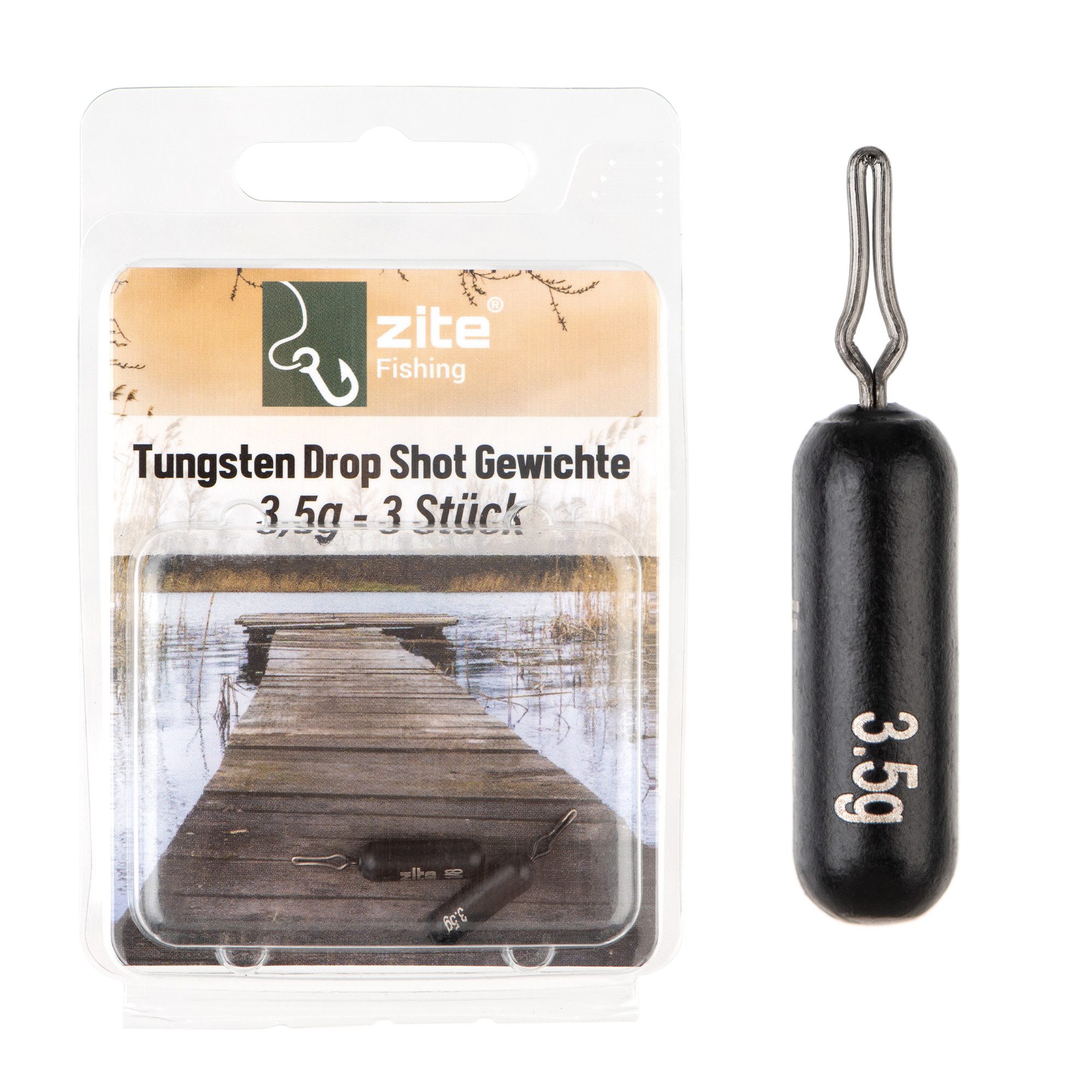 Angelgewicht Tungsten Drop Shot Gewichte 3,5-14g Stabform Beschichtung Dropshot-Rig