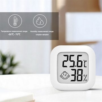 Olotos Hygrometer Digitales Thermo-Hygrometer Thermometer Temperatur Messgerät 5er-Set
