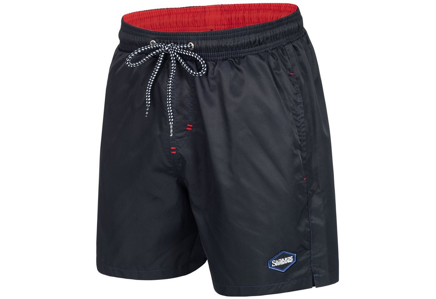 Alessandro Salvarini Badeshorts Herren – Badehose mit Reißverschlusstaschen Leichte Shorts mit Kordelzug und hohem Tragekomfort