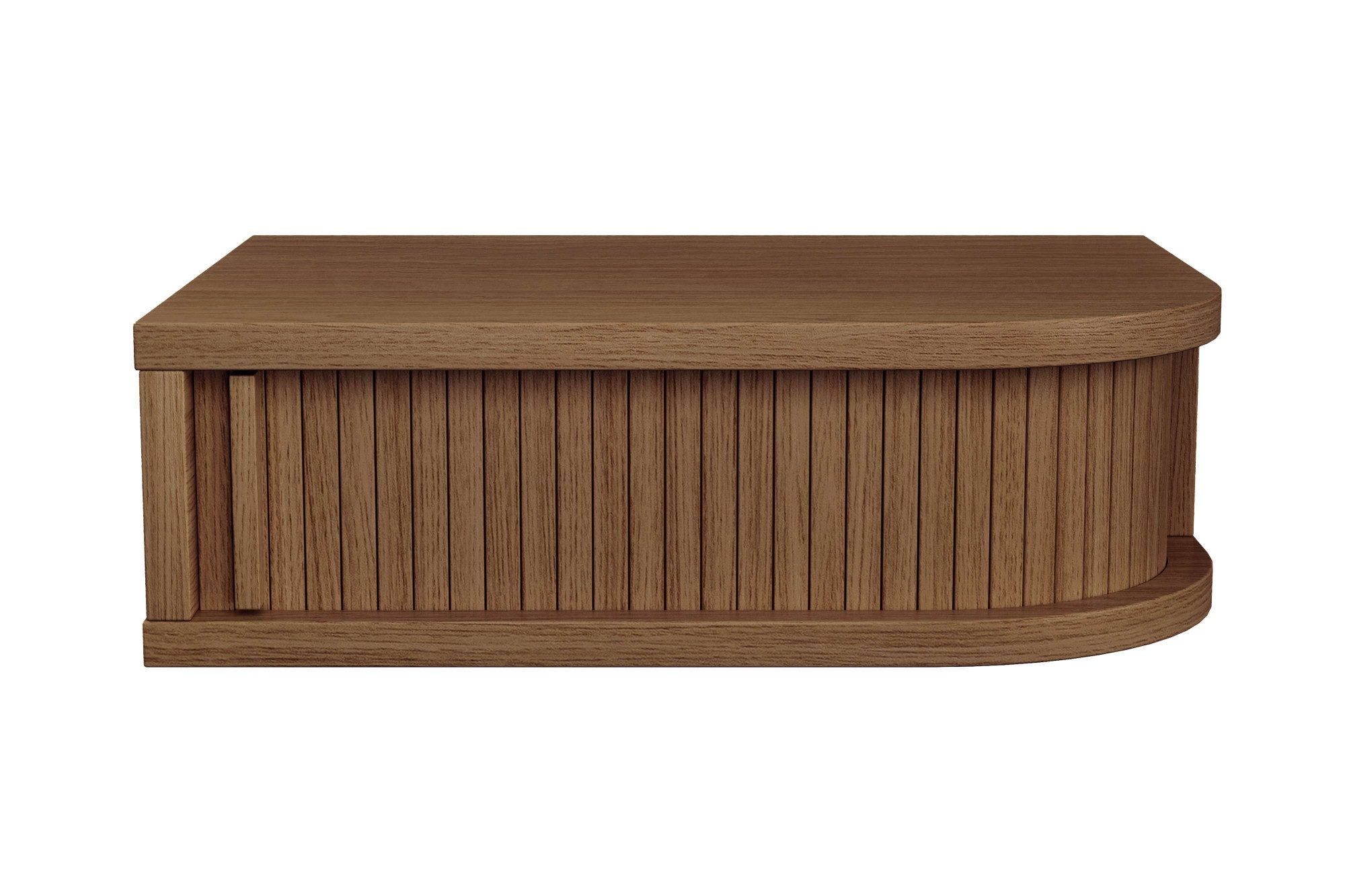 Woodman Nachttisch Farsta, in 3 Farben, mit Tambourschiebetüren, mit Eichenholz furniert, FSC®