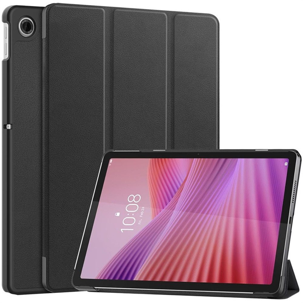 FroShop Tablet-Hülle Schutzhülle für Lenovo Tab 10.1" 2025 TB-311FU / TB-311XU 4 Generation Hülle Case Cover Tasche Smart Cover, Magnetisch Wake Up & Sleep Funktion - Schwarz