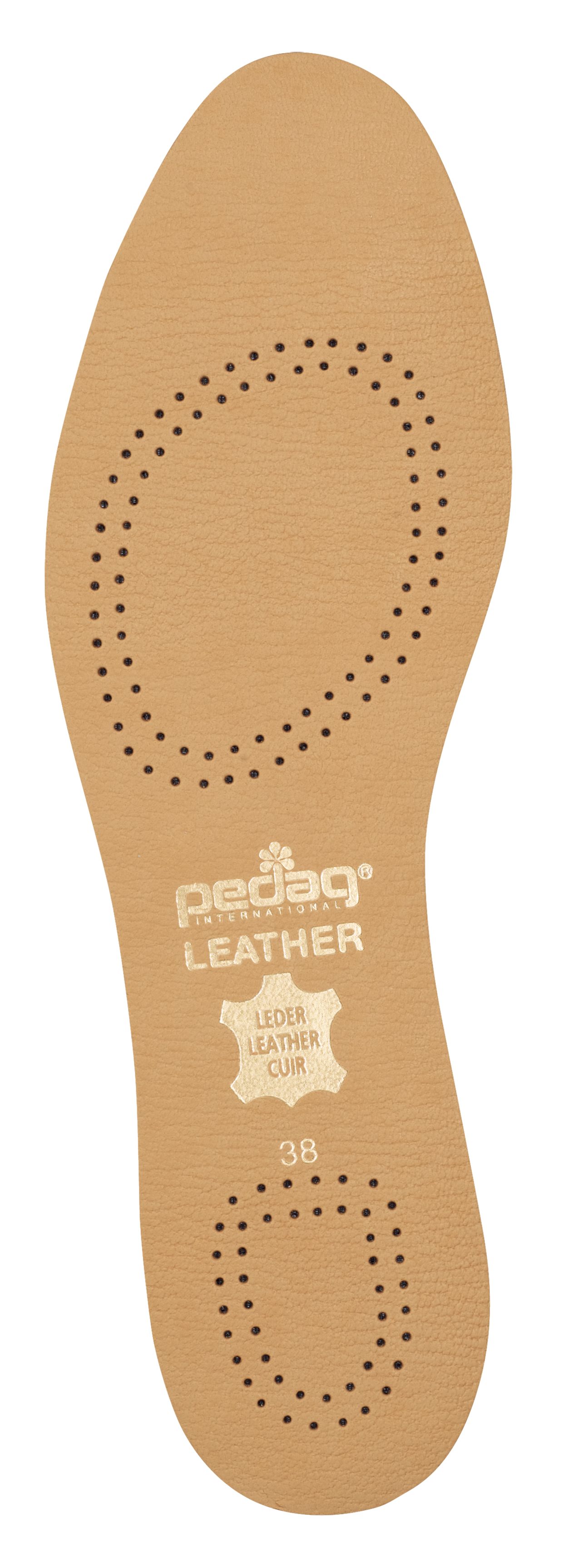 Pedag Einlegesohlen pedag Leather Einlegesohle mit Aktivkohle gegen Fußgeruch, extra dünn
