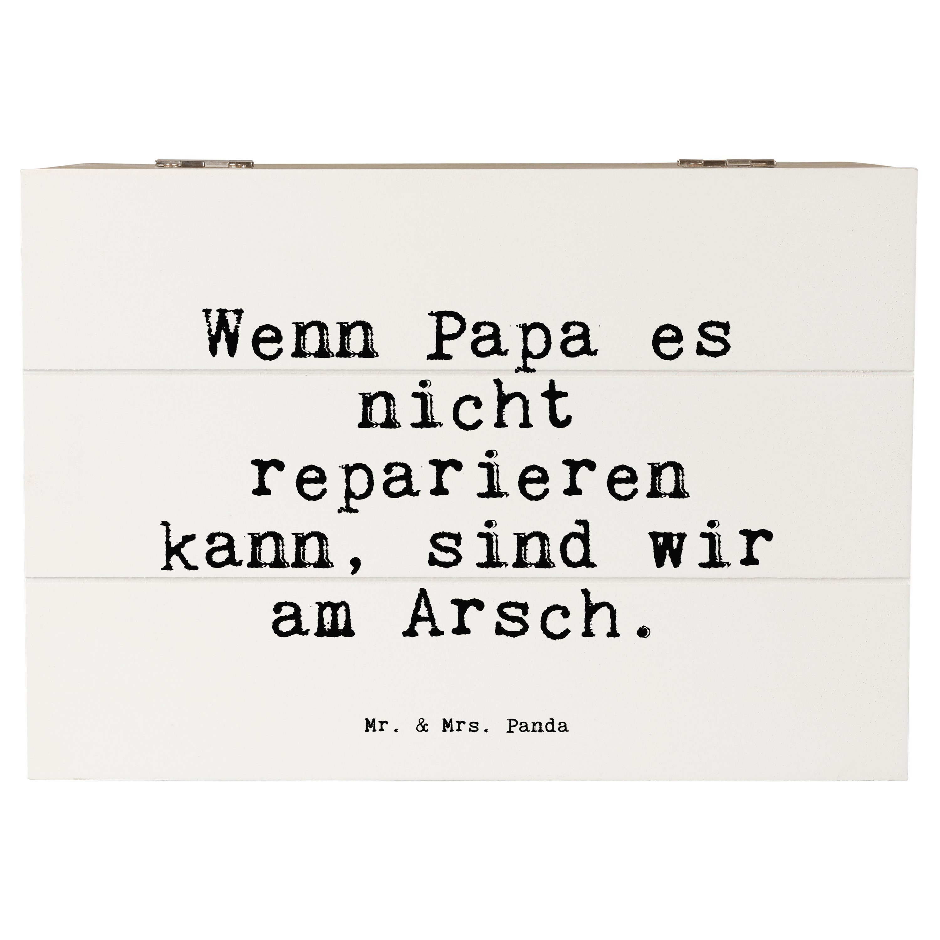 Mr. & Mrs. Panda Dekokiste »Wenn Papa es nicht... Weiß Geschenk