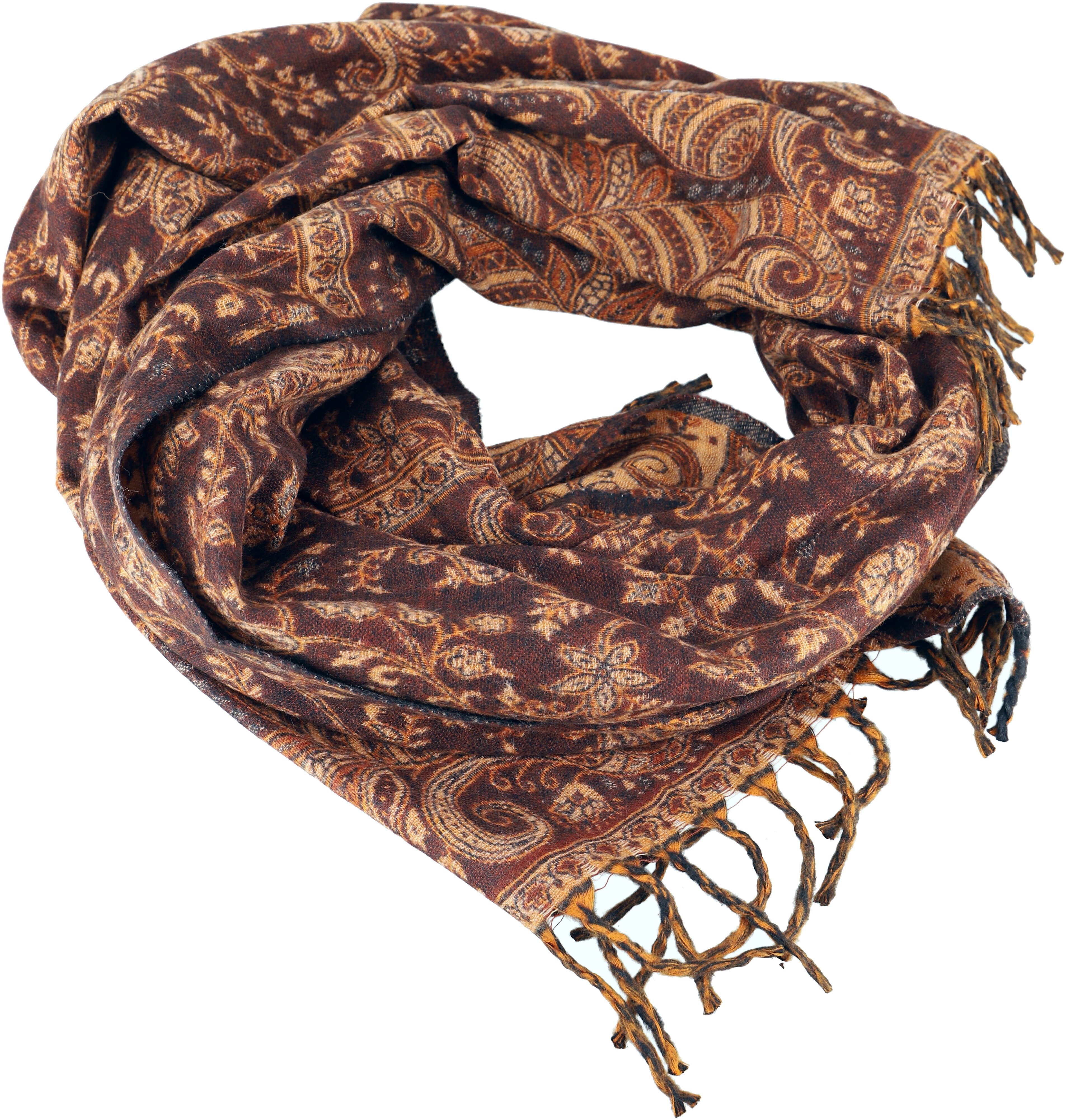 Guru-Shop Halstuch Weicher Schal Stola mit Paisley Muster -..