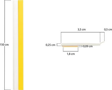 SCHELLENBERG Zierleiste PVC-Flachleiste, selbstklebend, selbstklebend, 1,5 m Länge, 4 cm Breite
