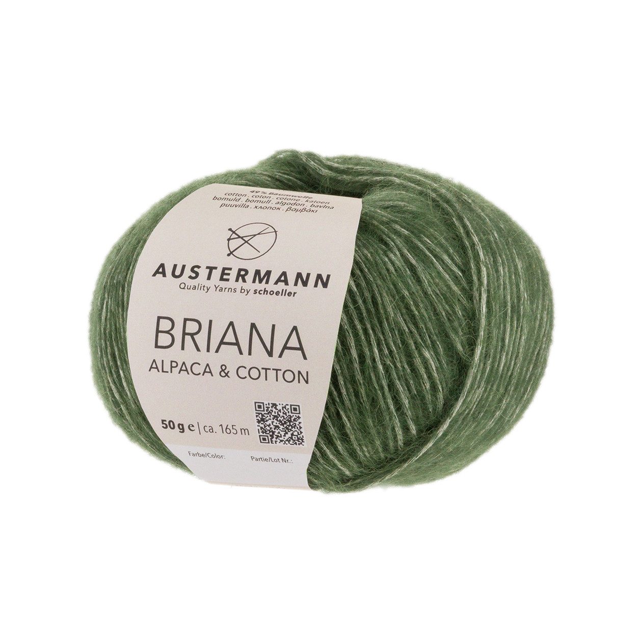 Austermann Briana Alpaca & Cotton Häkelwolle, 165 m, besonders weich und voluminös, dadurch geringer Materialverbrauch