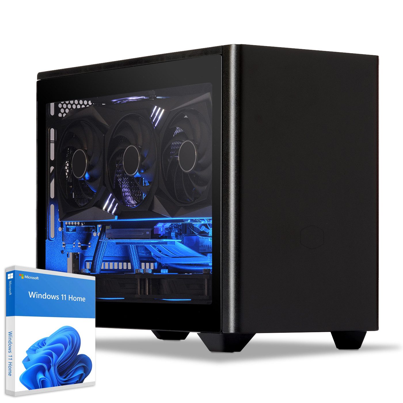 Sedatech UC0G102I1I1HF - Watercooling Gaming Mini-PC (AMD Ryzen 9 5900X 12x 3.7GHz (max 4.8GHz), Geforce RTX4060 8GB, 16 GB RAM, 1000 GB SSD, Watercooling, WiFi 6)