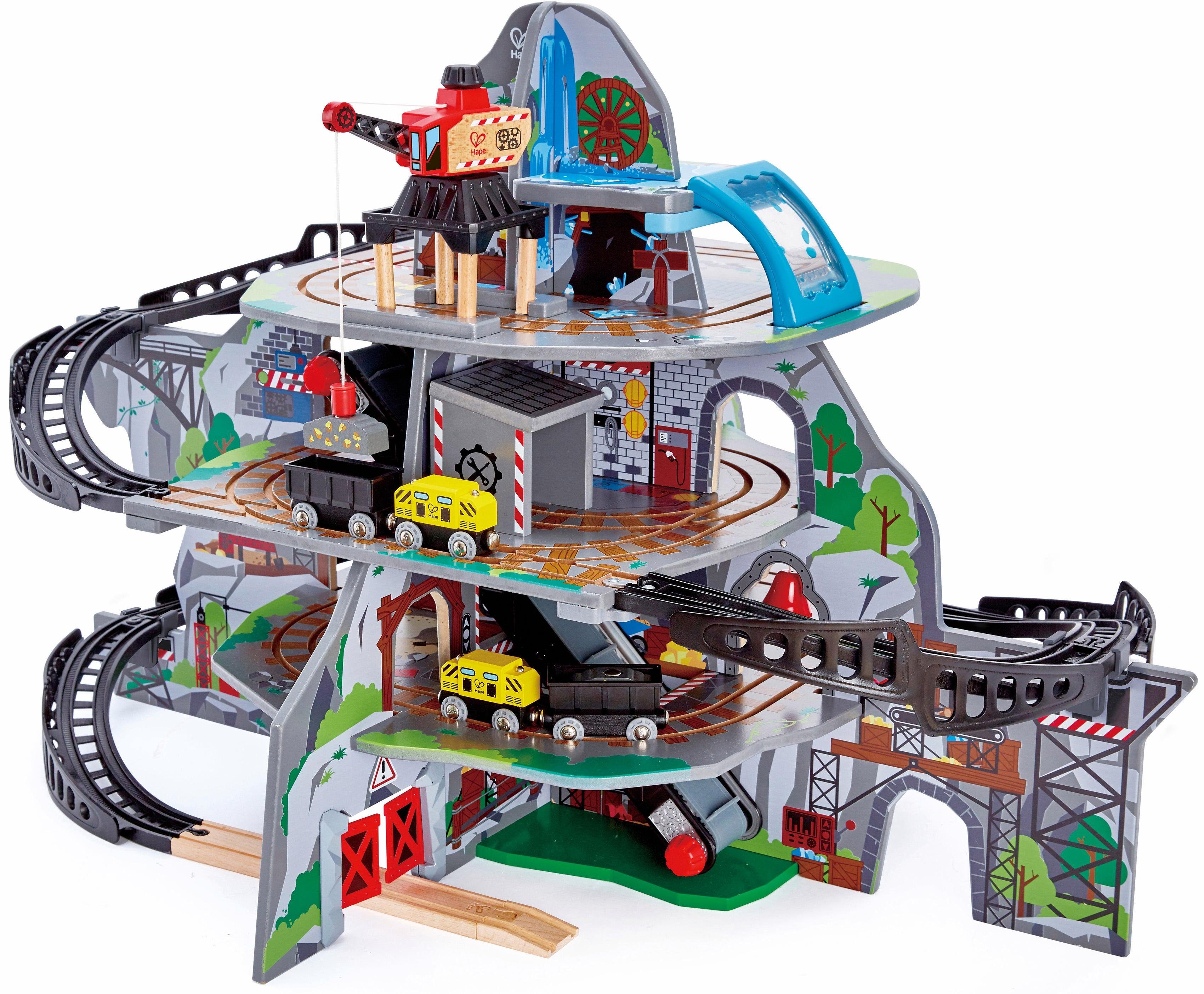 Hape Spielzeug-Eisenbahn Riesige Bergmine, 32-tlg., (Set, 32-tlg)