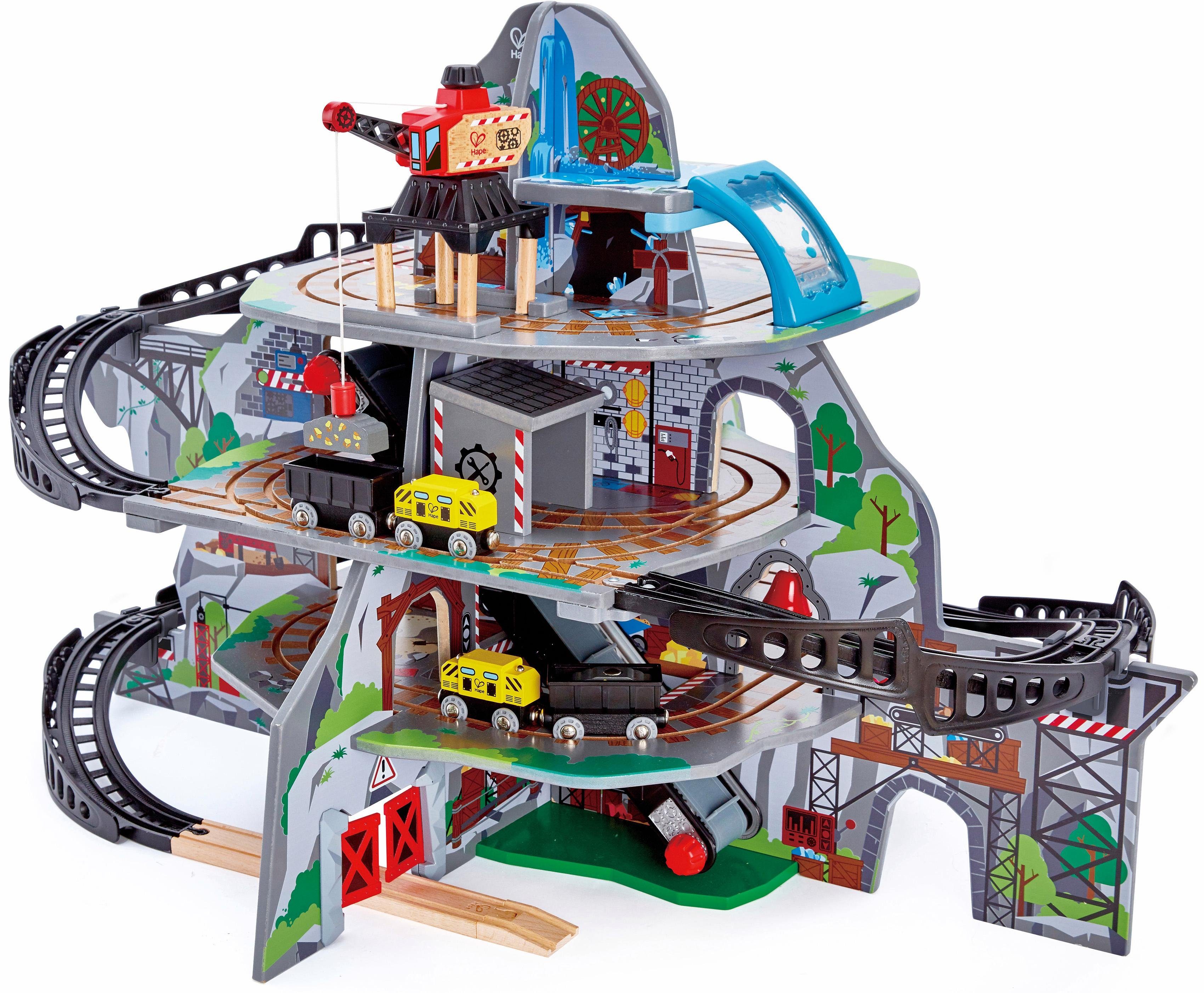 Hape Spielzeug-Eisenbahn Riesige Bergmine, 32-tlg., (Set, 32-tlg) günstig online kaufen