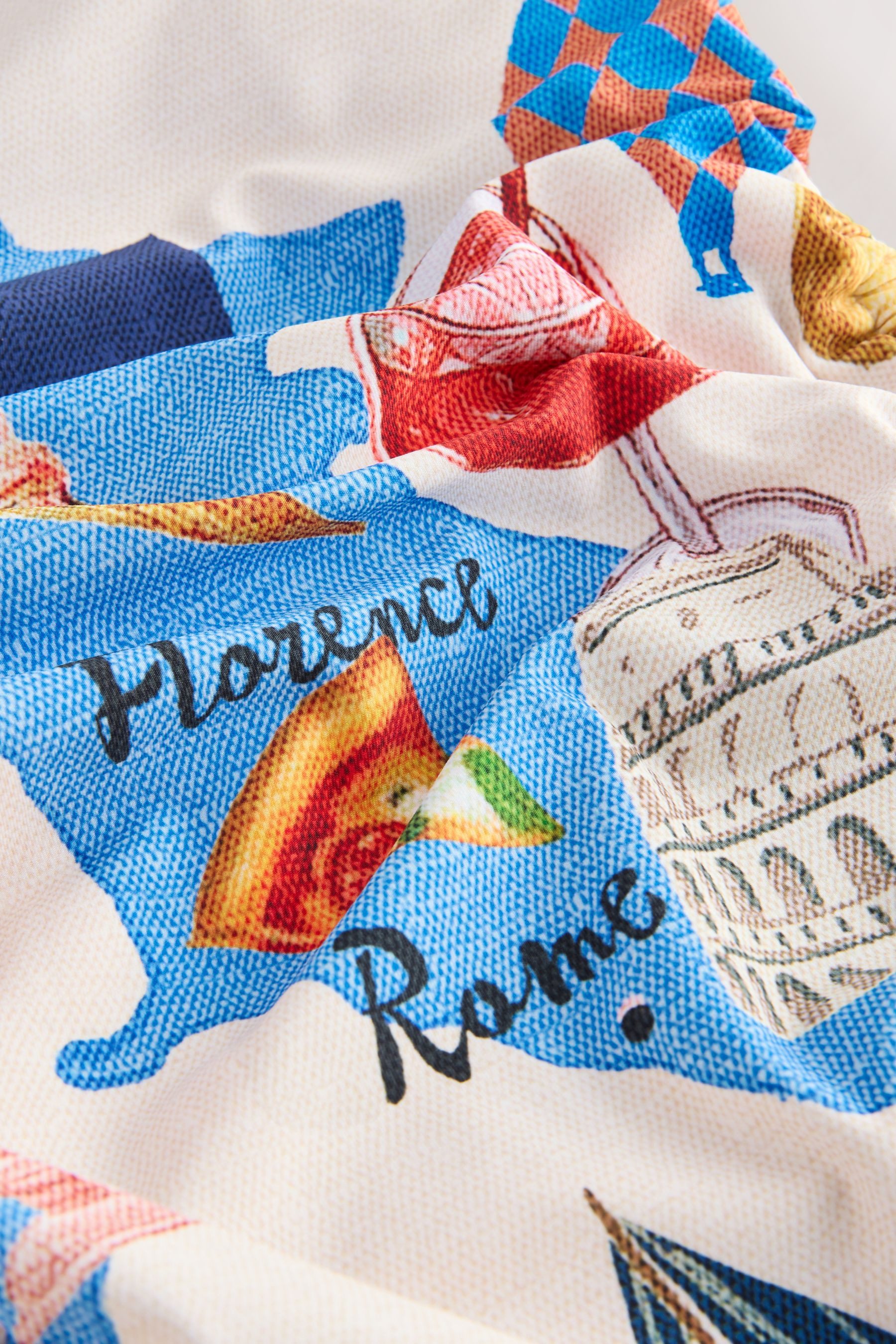 Next Badeanzug Bauchformender Bandeau-Badeanzug mit Beinrüschen (1-St) – Bild 5 von 5